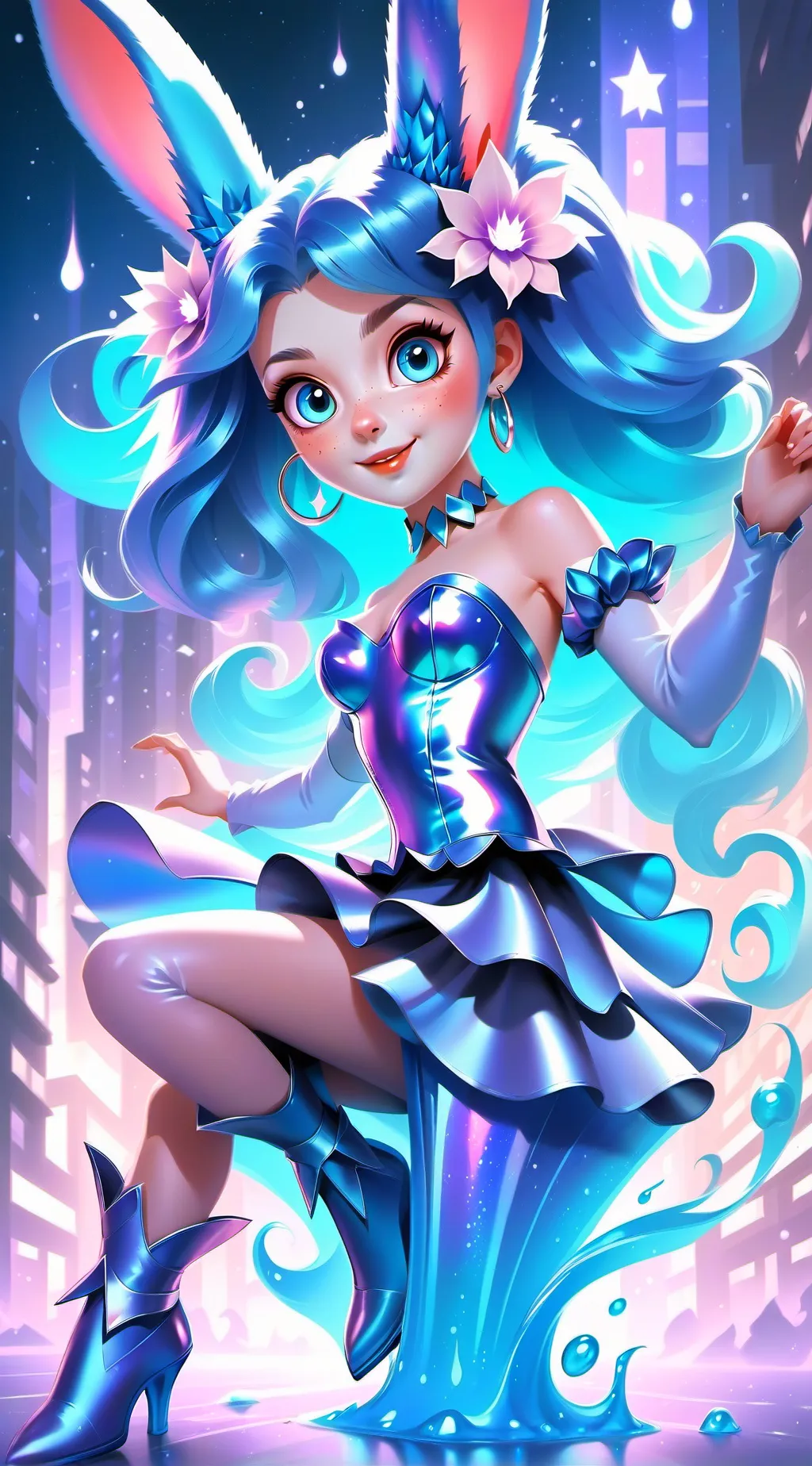 ai character: Daffodil background