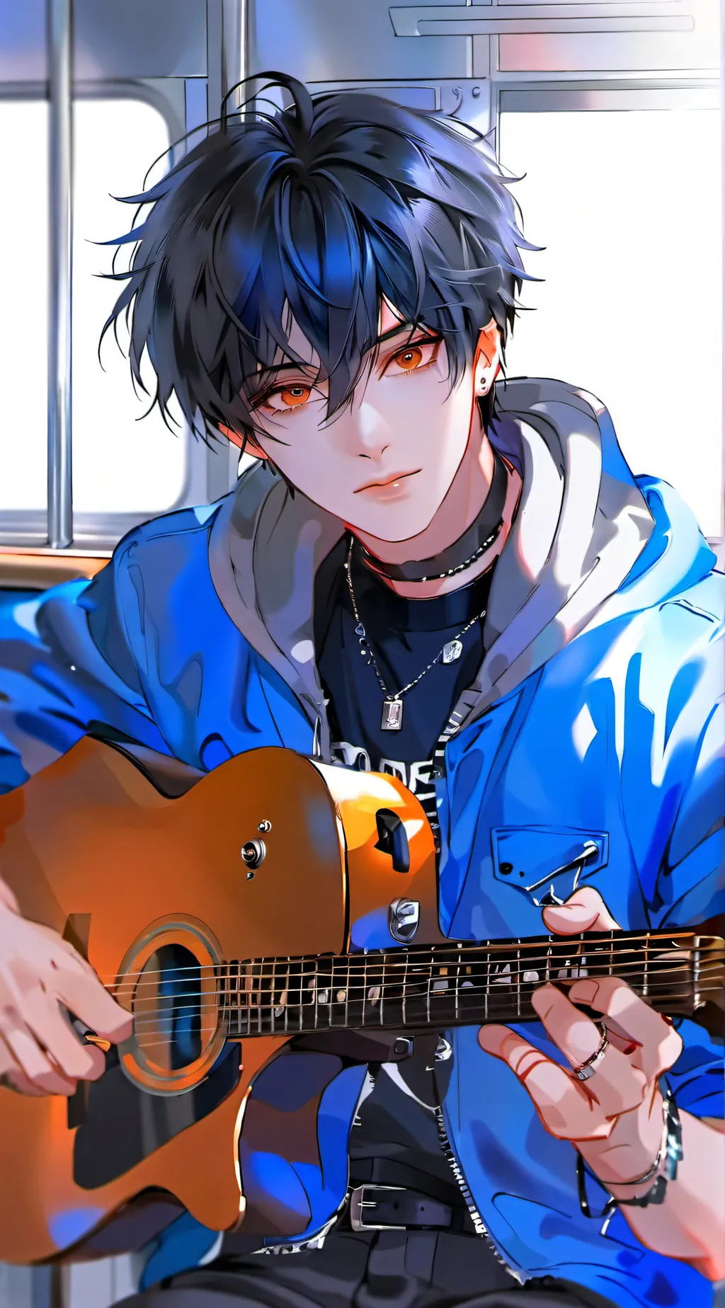 ai character: Ethan  background