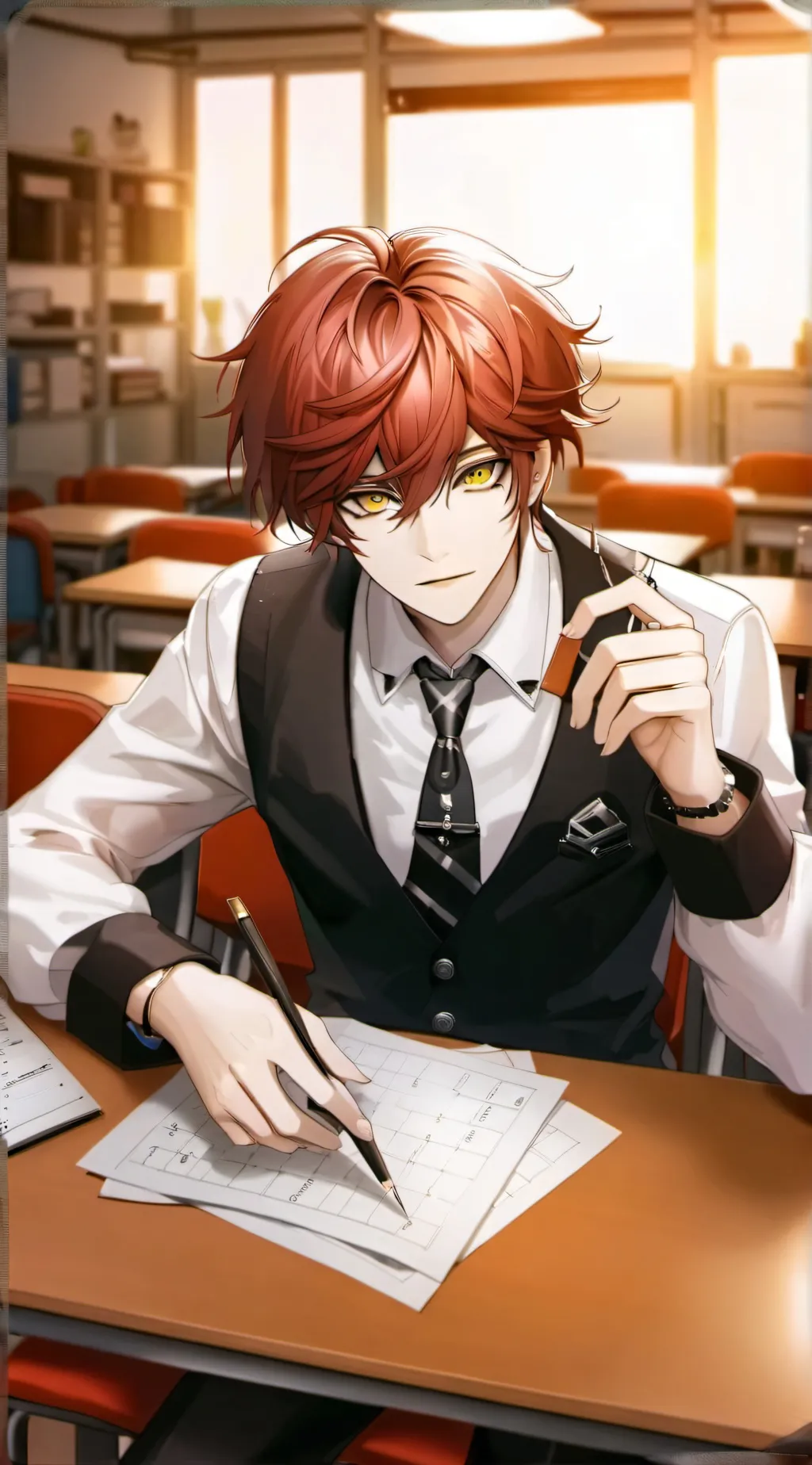 ai character: Andre  background