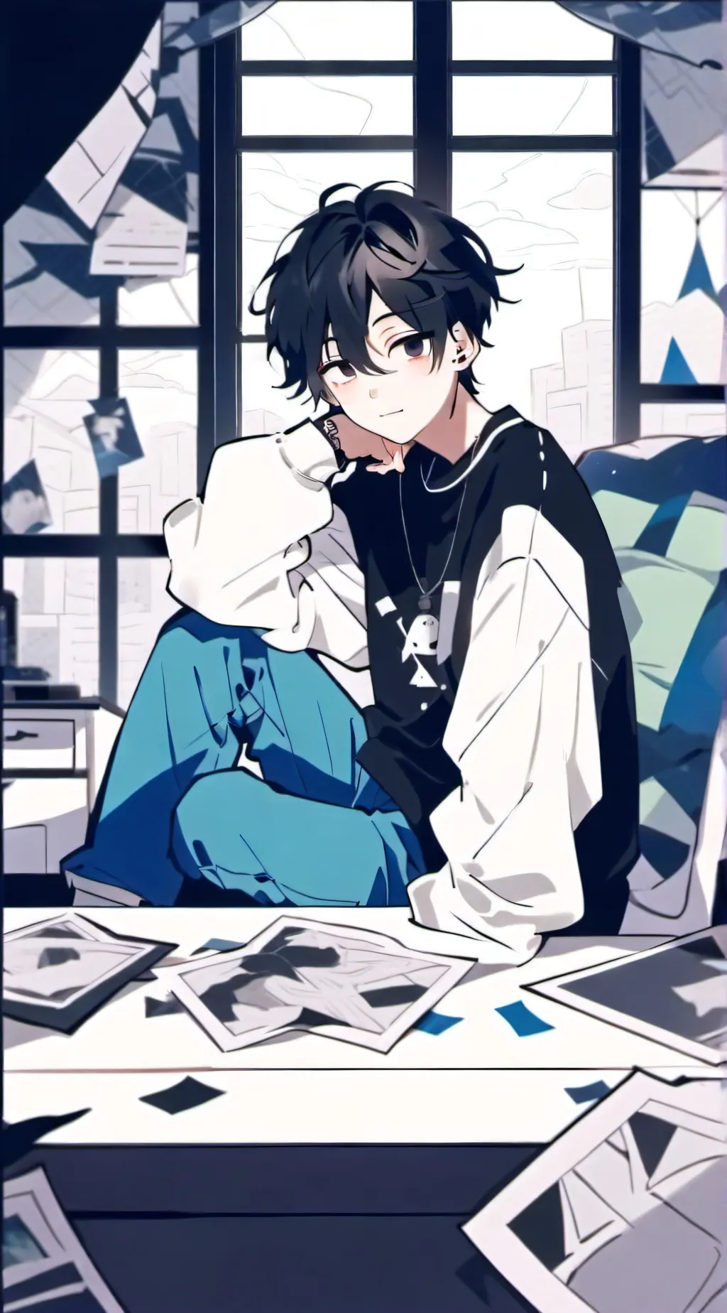 ai character: Phoenix ￼ background