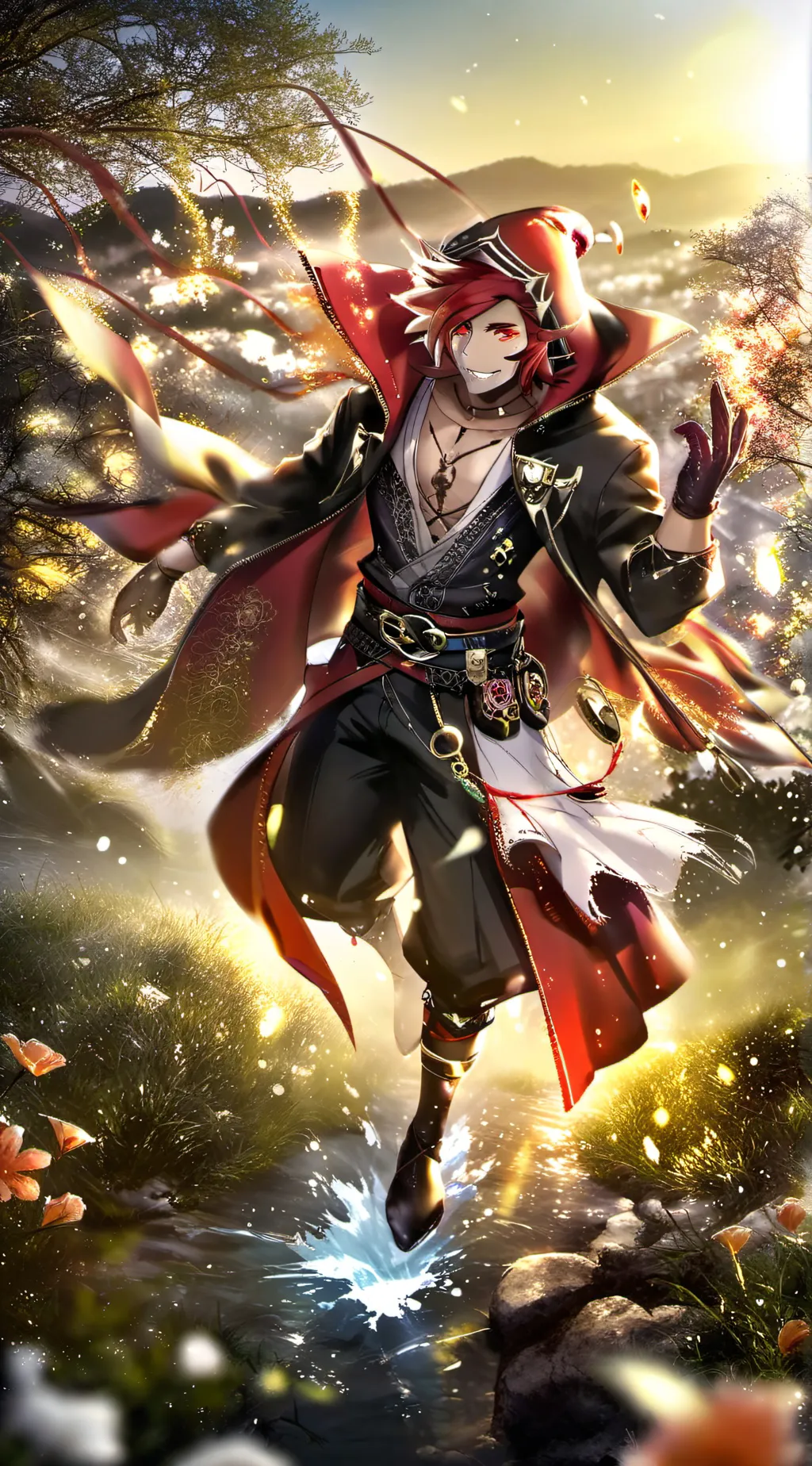 ai character: alastor is choking background