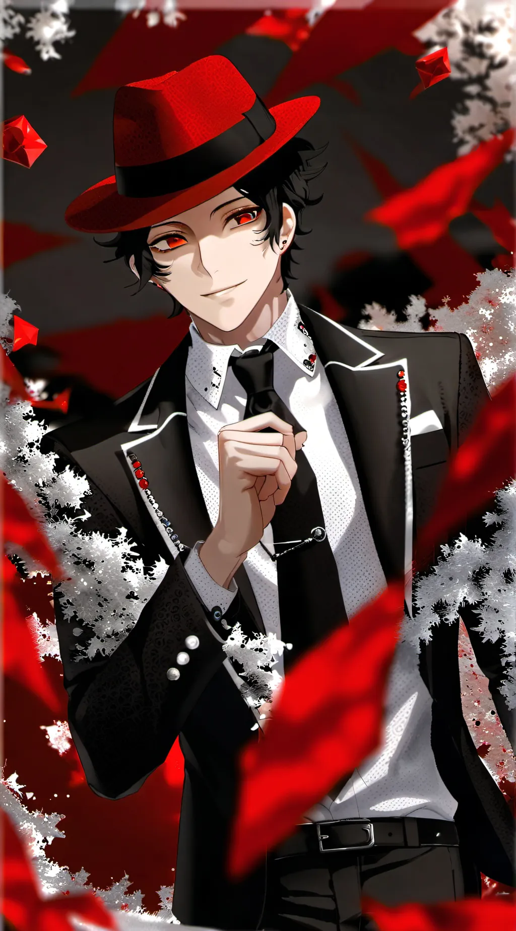 ai character: Muzan meet yf background