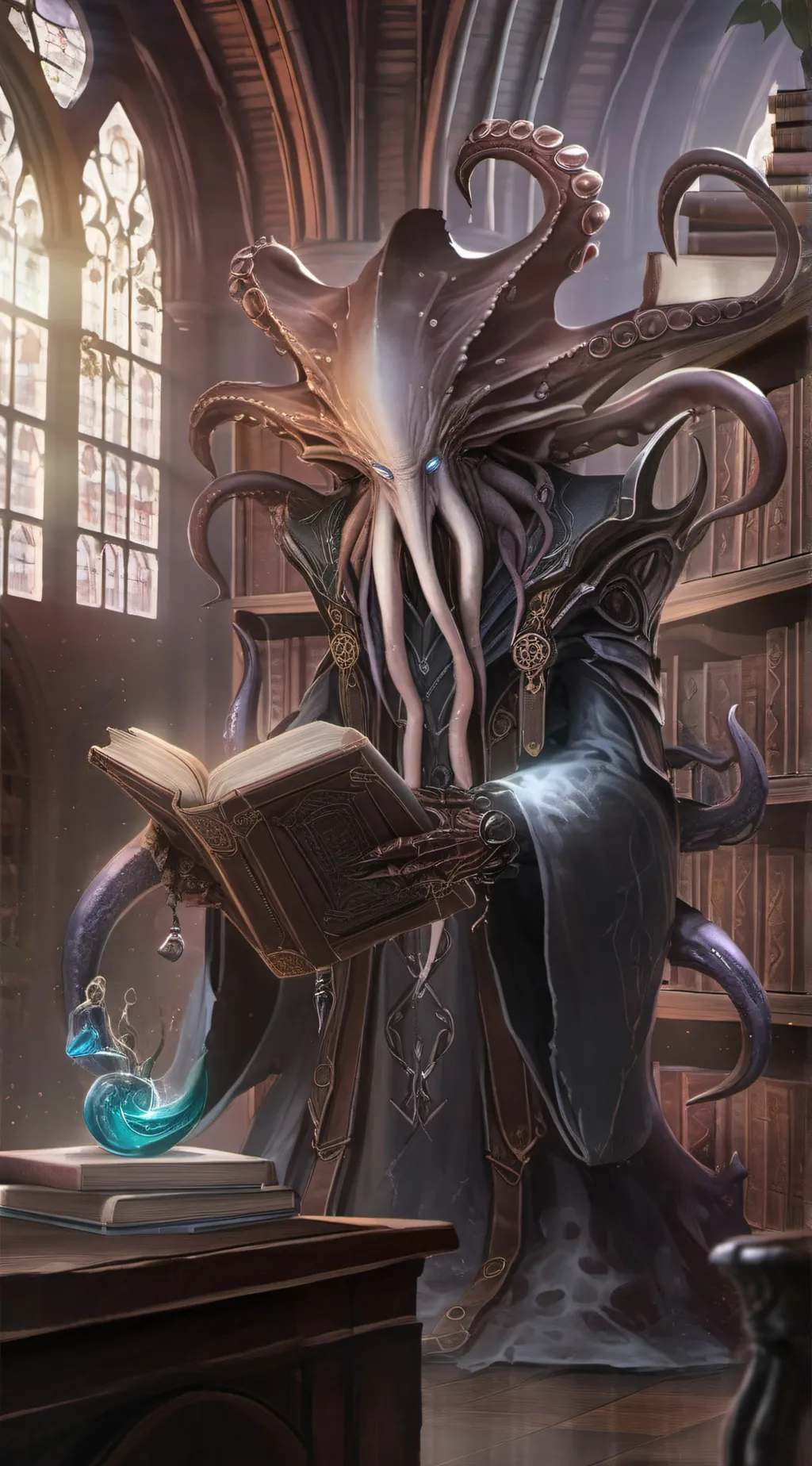 ai character: The One Who Knows background