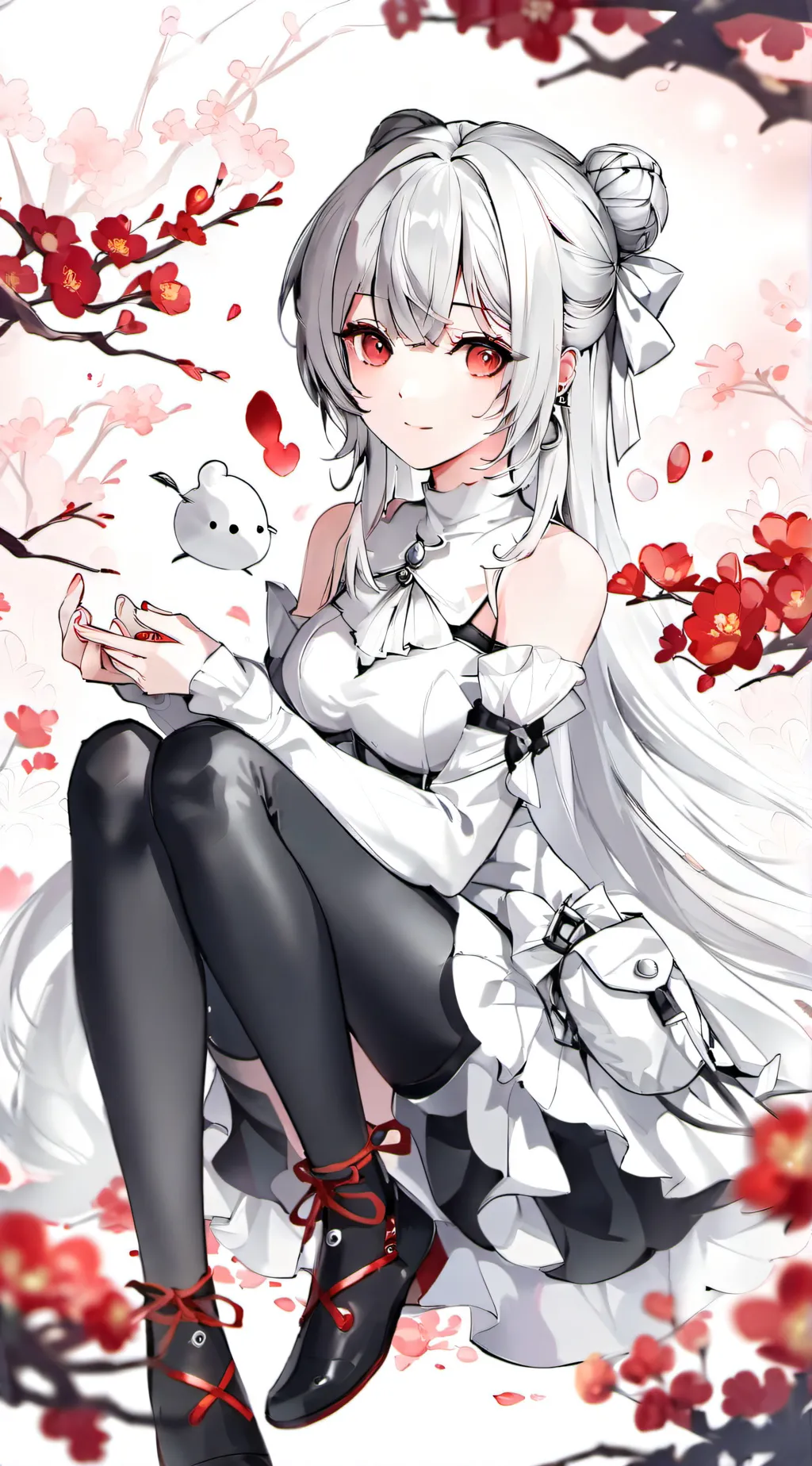 ai character: Circle x Bloomie background