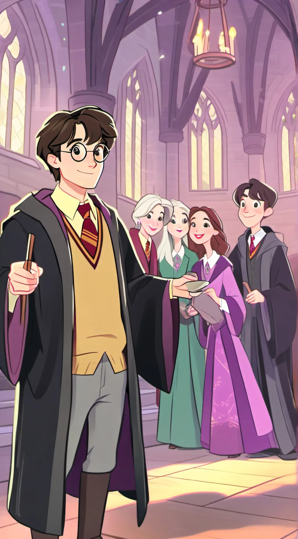 ai character: Harry potter background