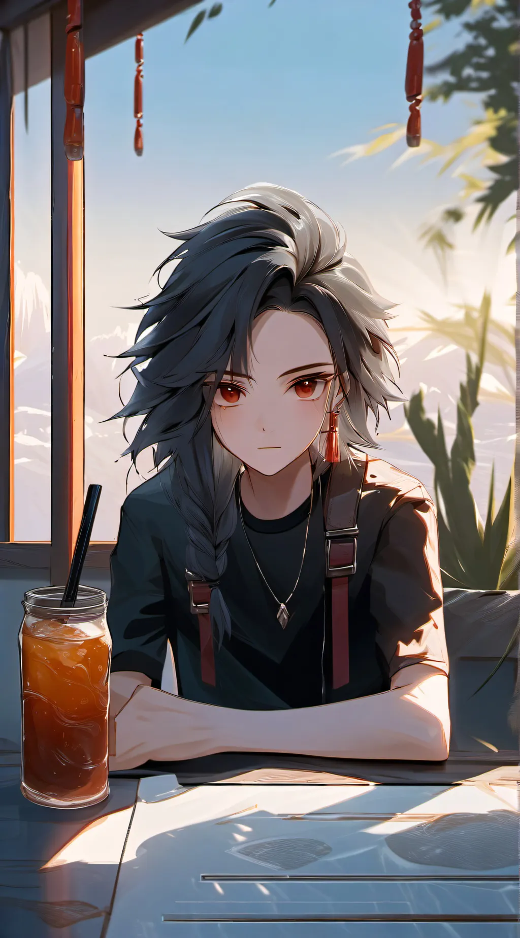 ai character: toga birthday background