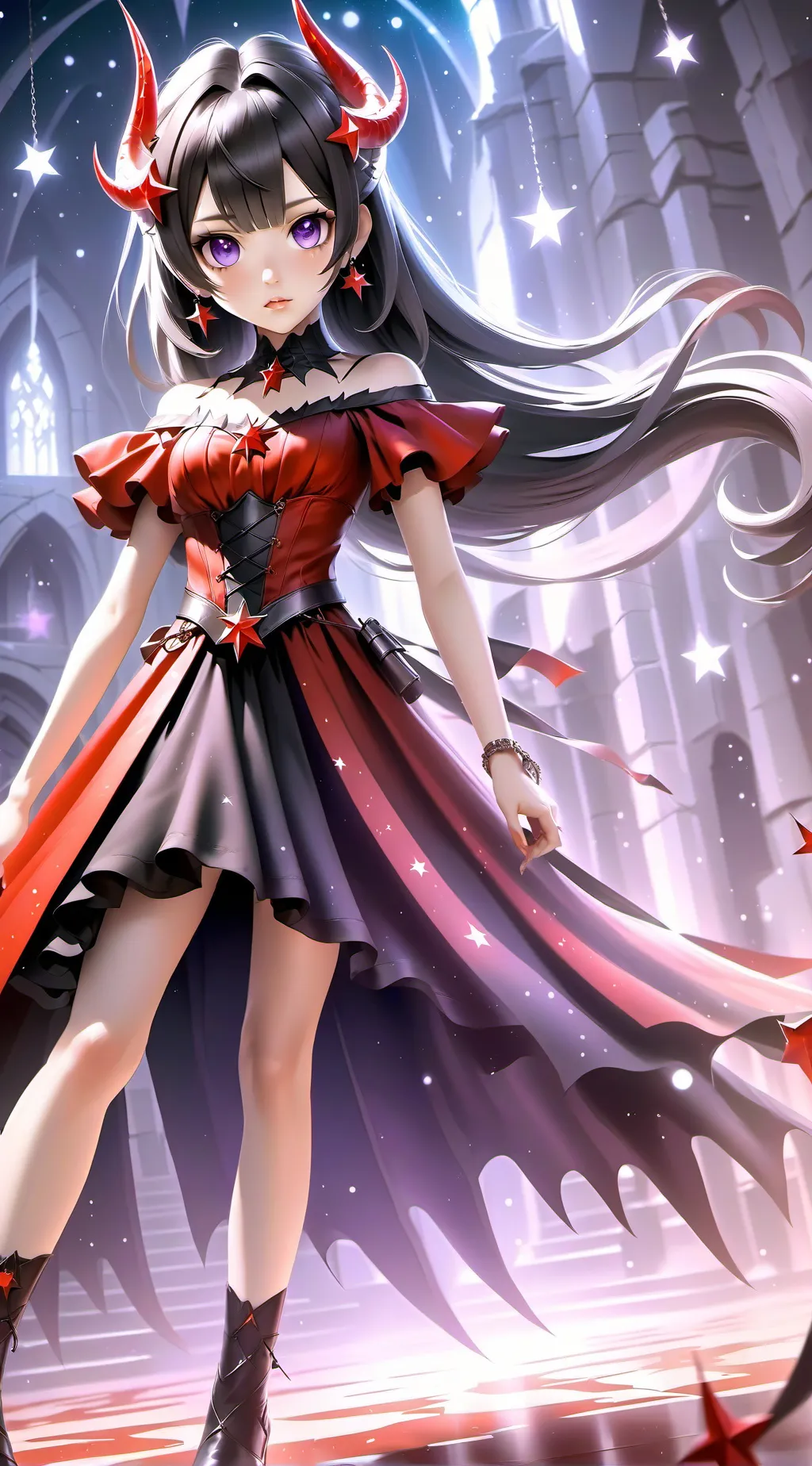 ai character: Queen of the star background