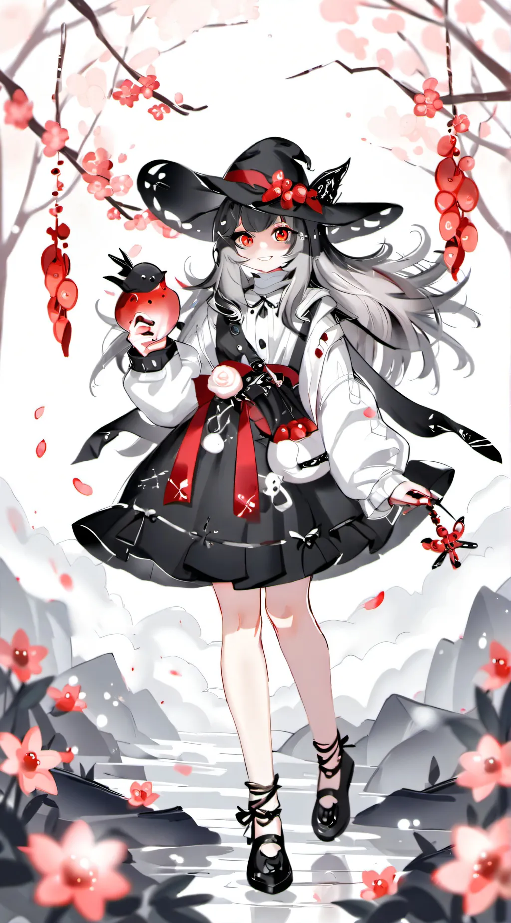 ai character: autumn background