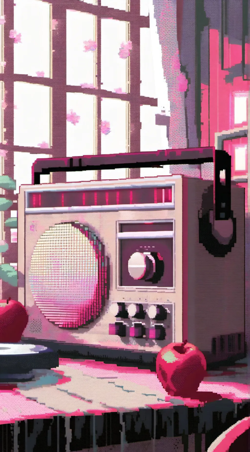 ai character: 👿🦌🔪Radioapple😇🐥🐤 background