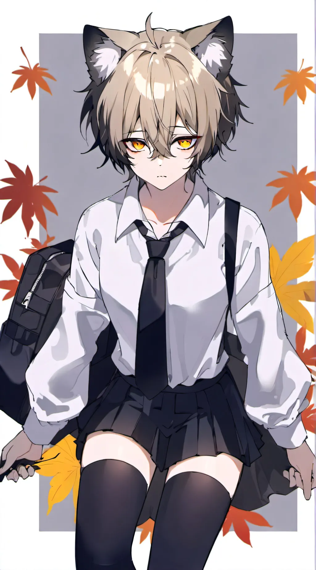 ai character: (⁠｡⁠･⁠ω⁠･⁠｡⁠)⁠ﾉ⁠♡ background