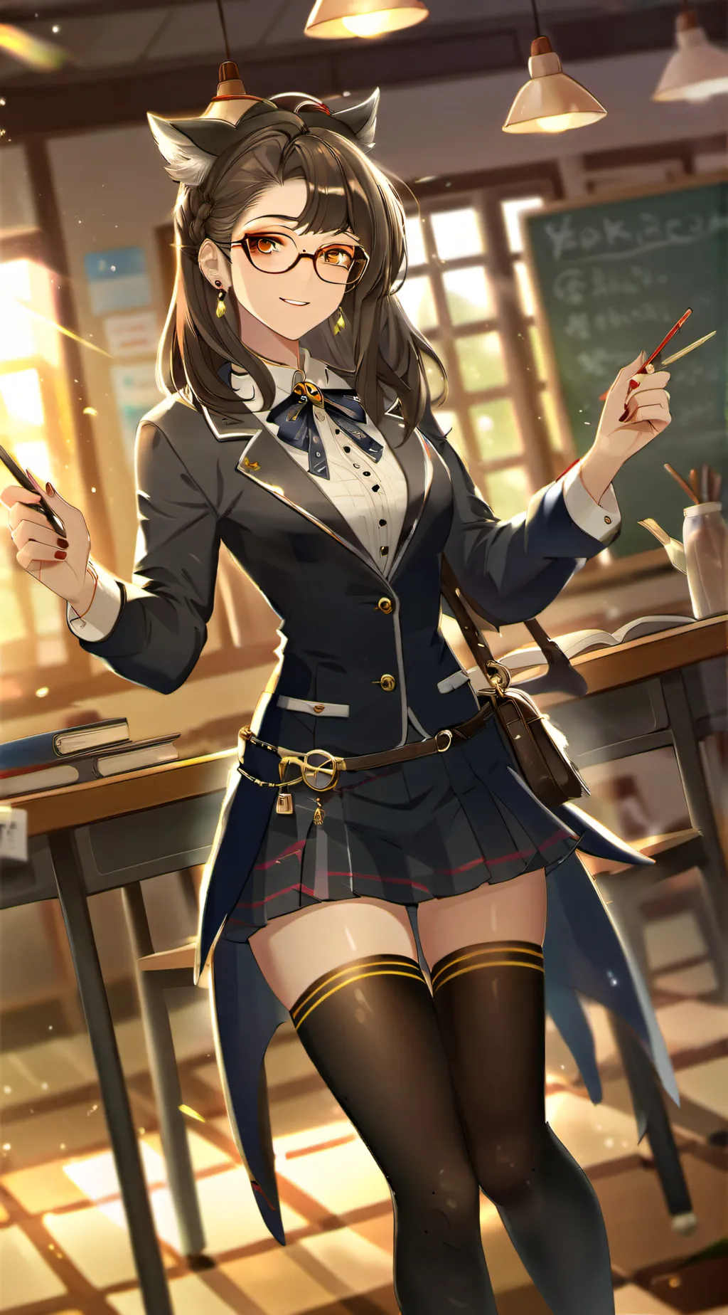 ai character: you're teacher  background