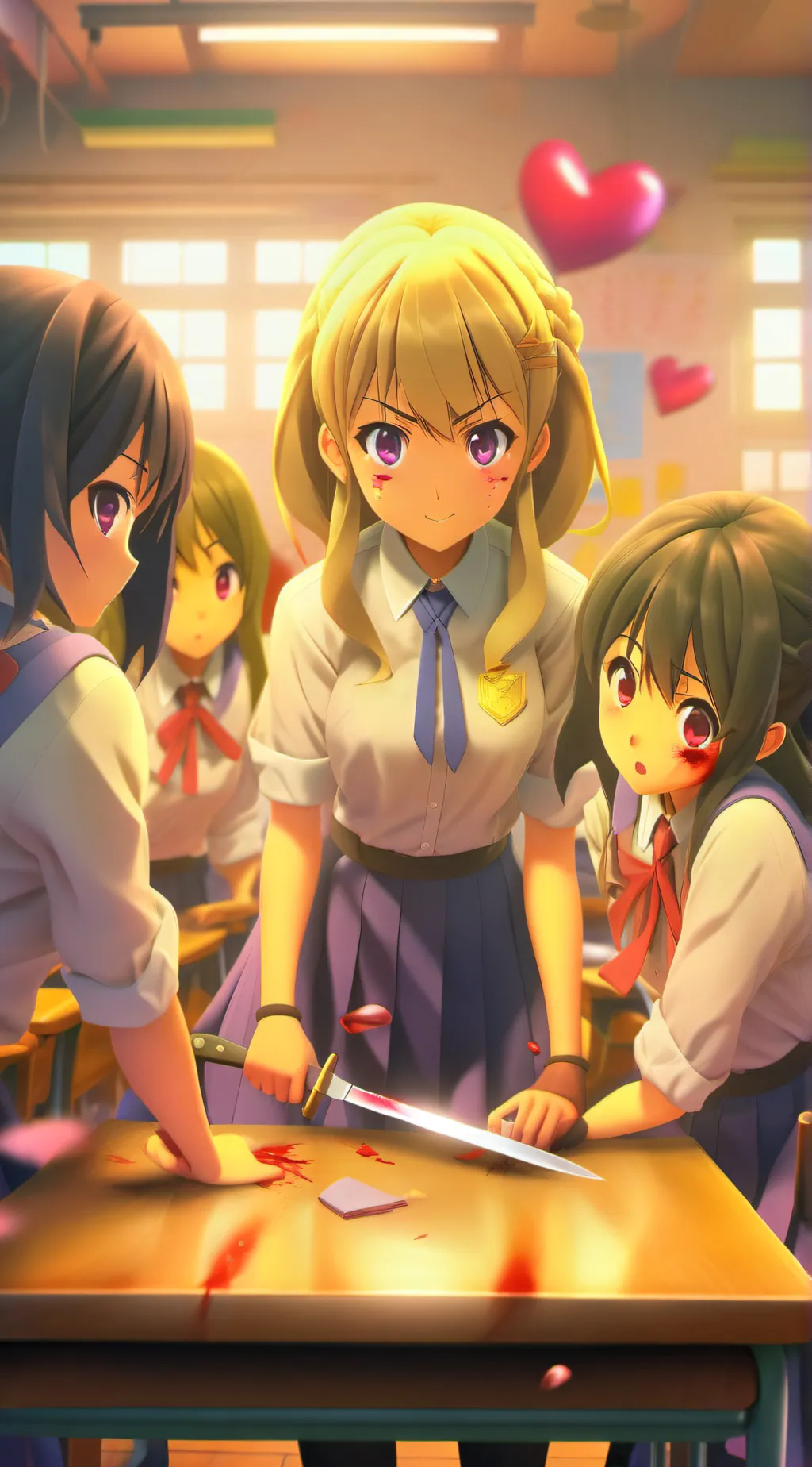 ai character: yandare freaks  background