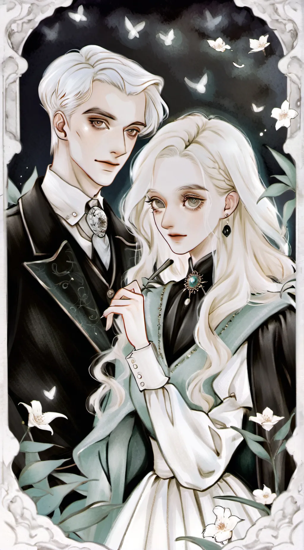 ai character: lucius&draco malfo background