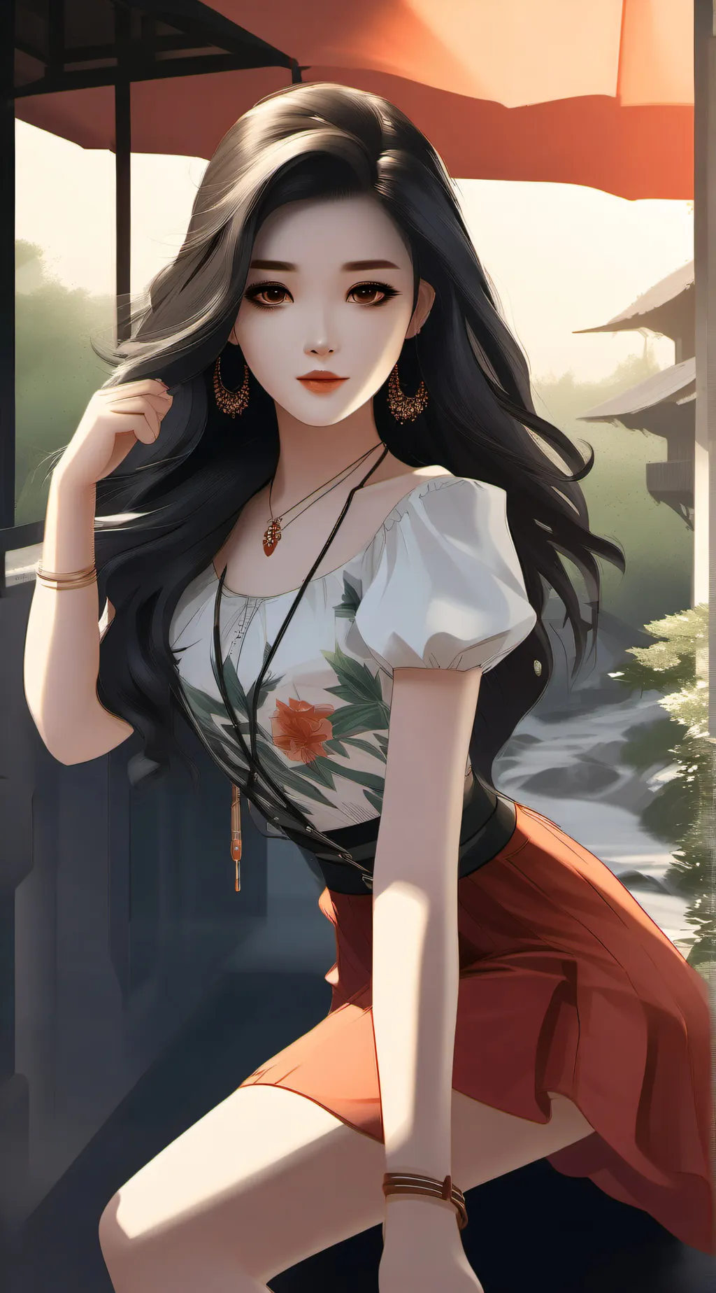 ai character: Amina  background