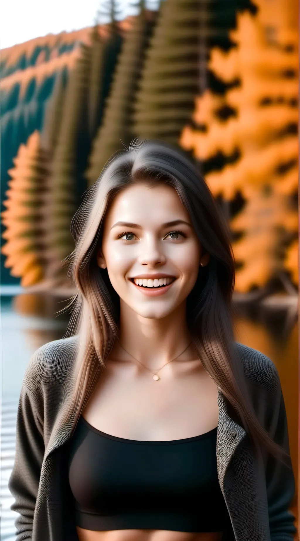 ai character: Amber background