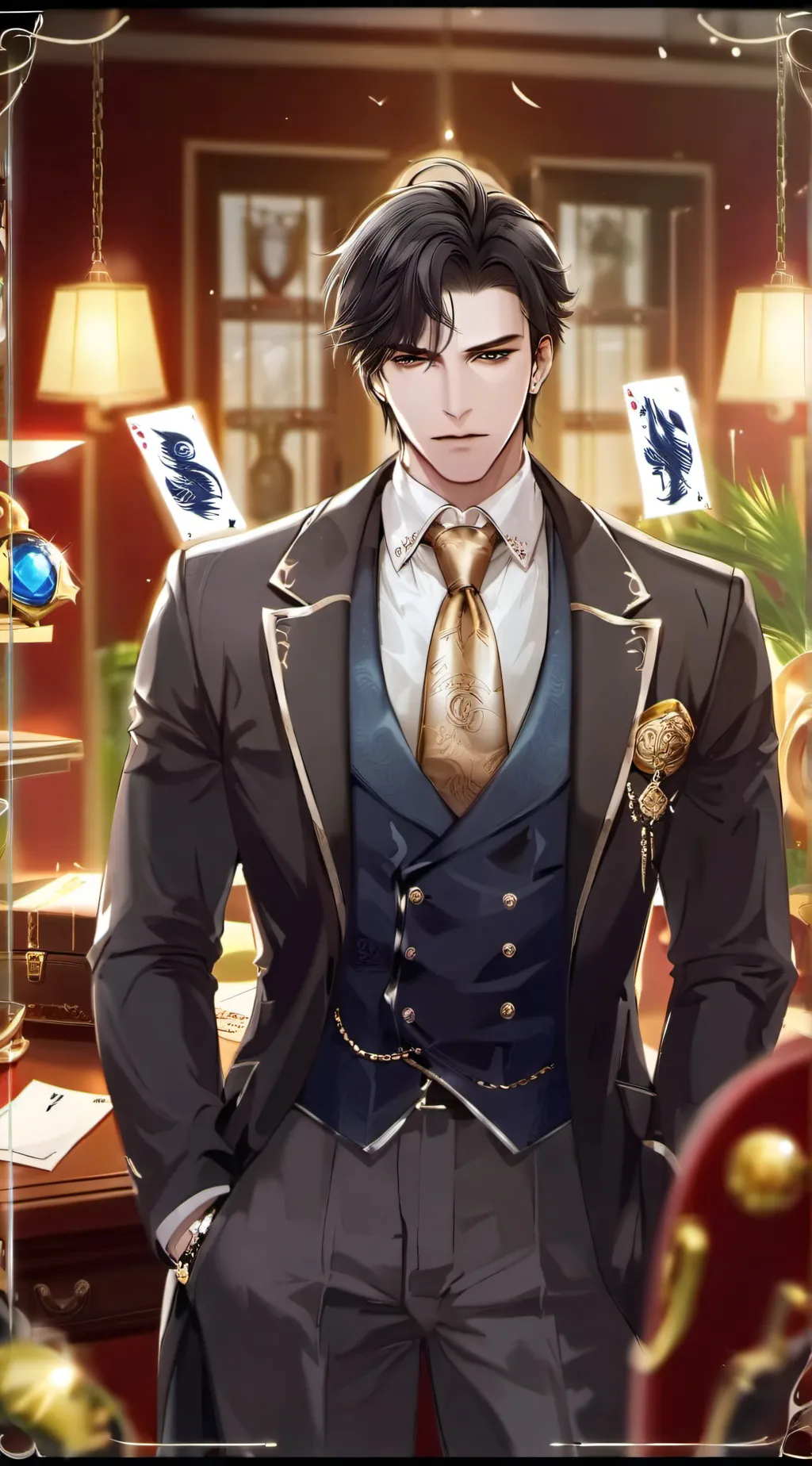 ai character: ♤William♤ background