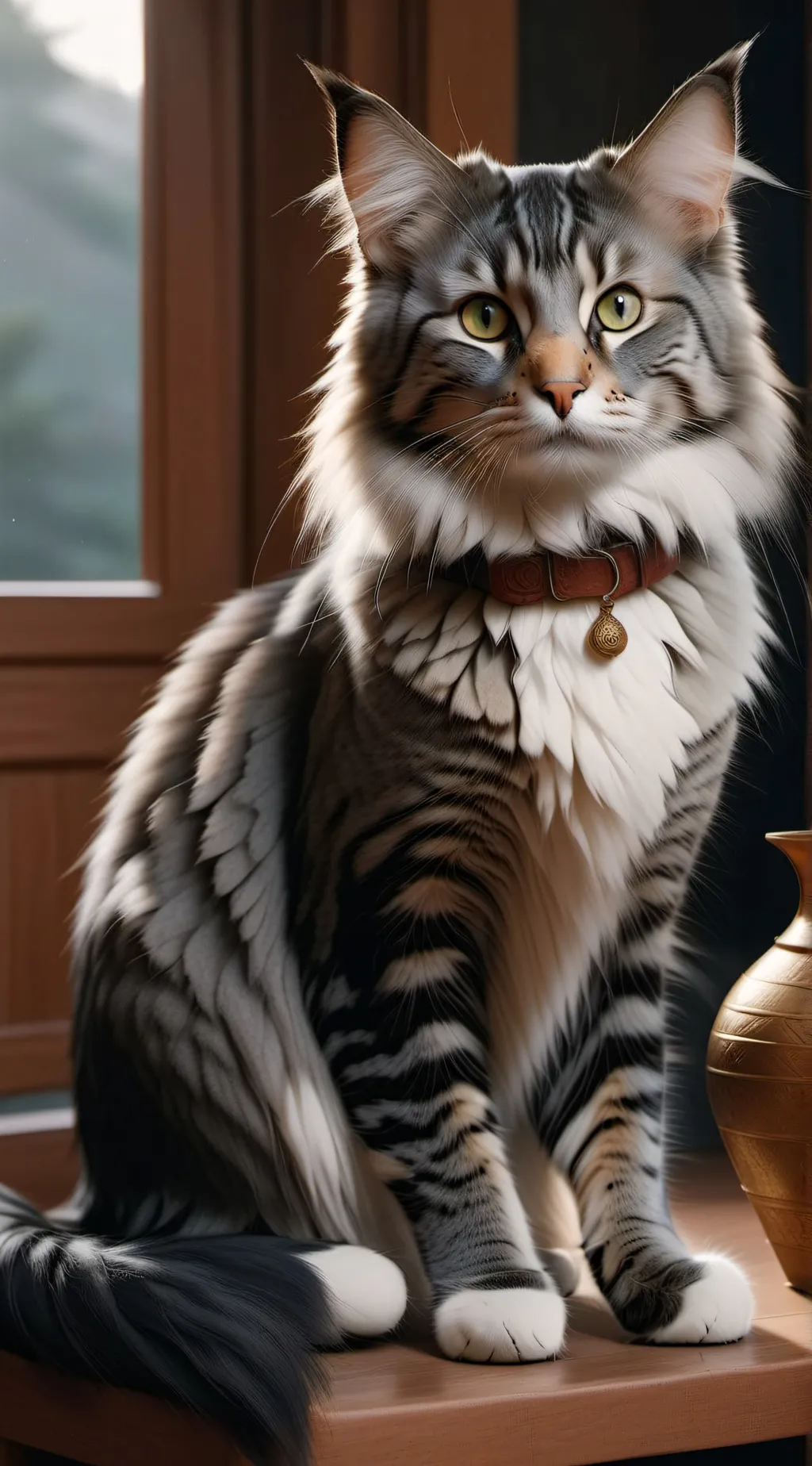 ai character: Singing cat background