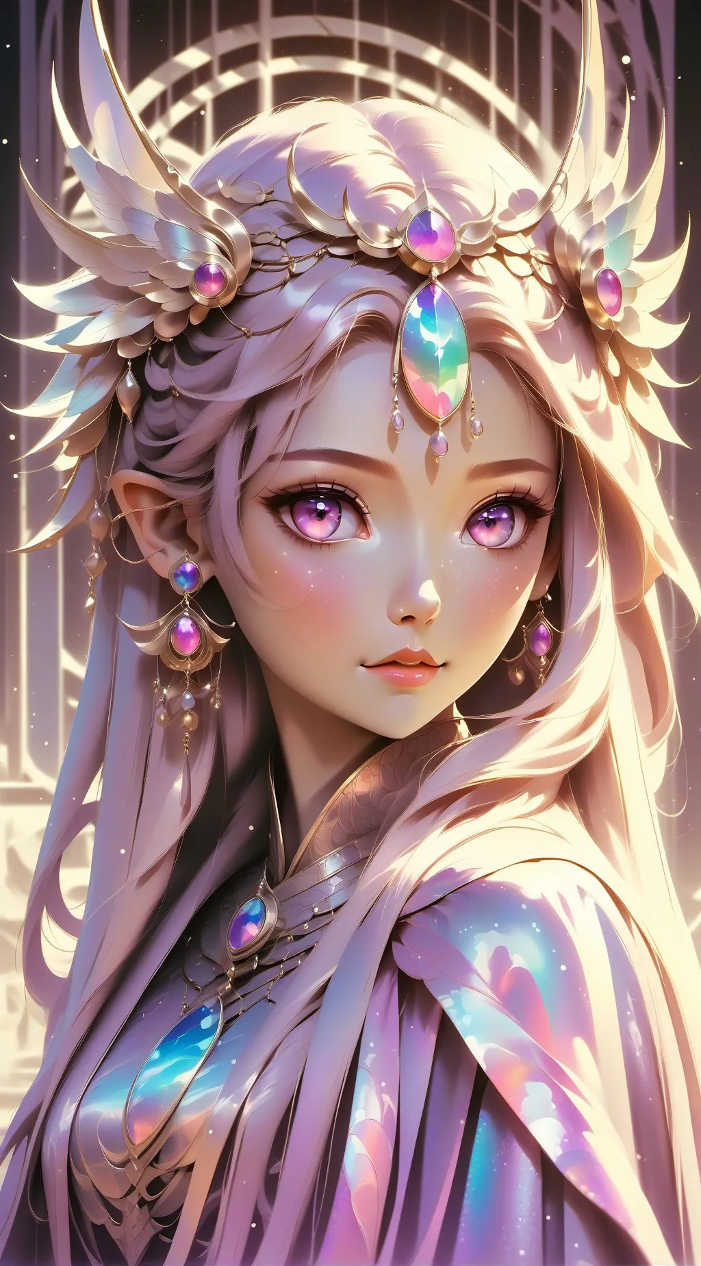 ai character: Ava and Aurora background