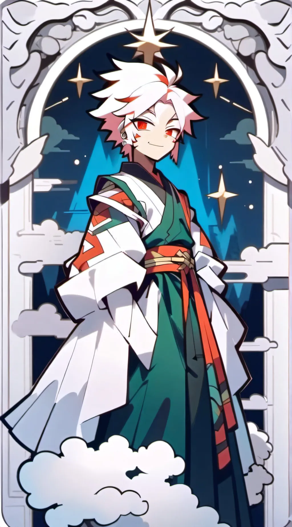 ai character: Demon slayer  background