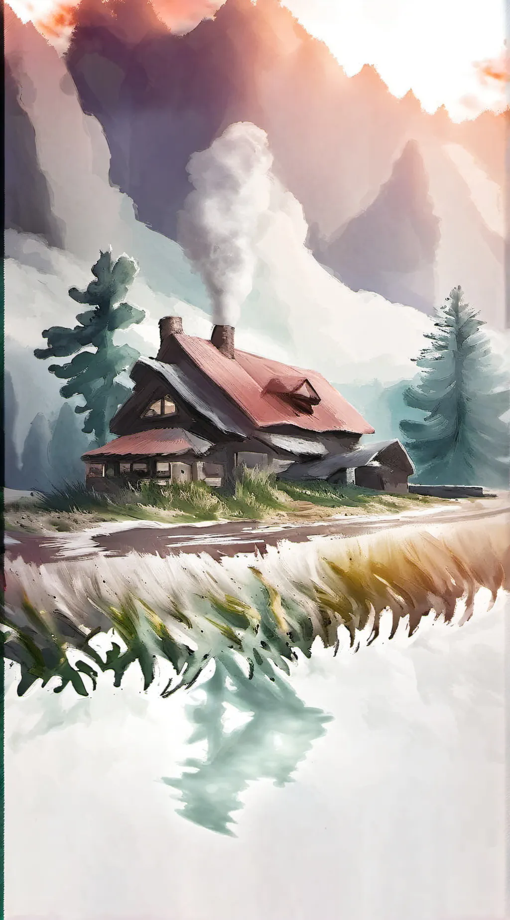 ai character: Grass background