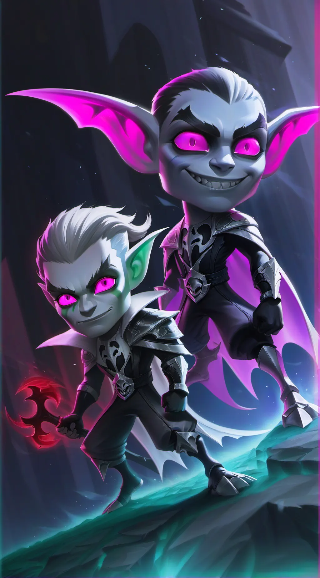 ai character: 2 goblins background