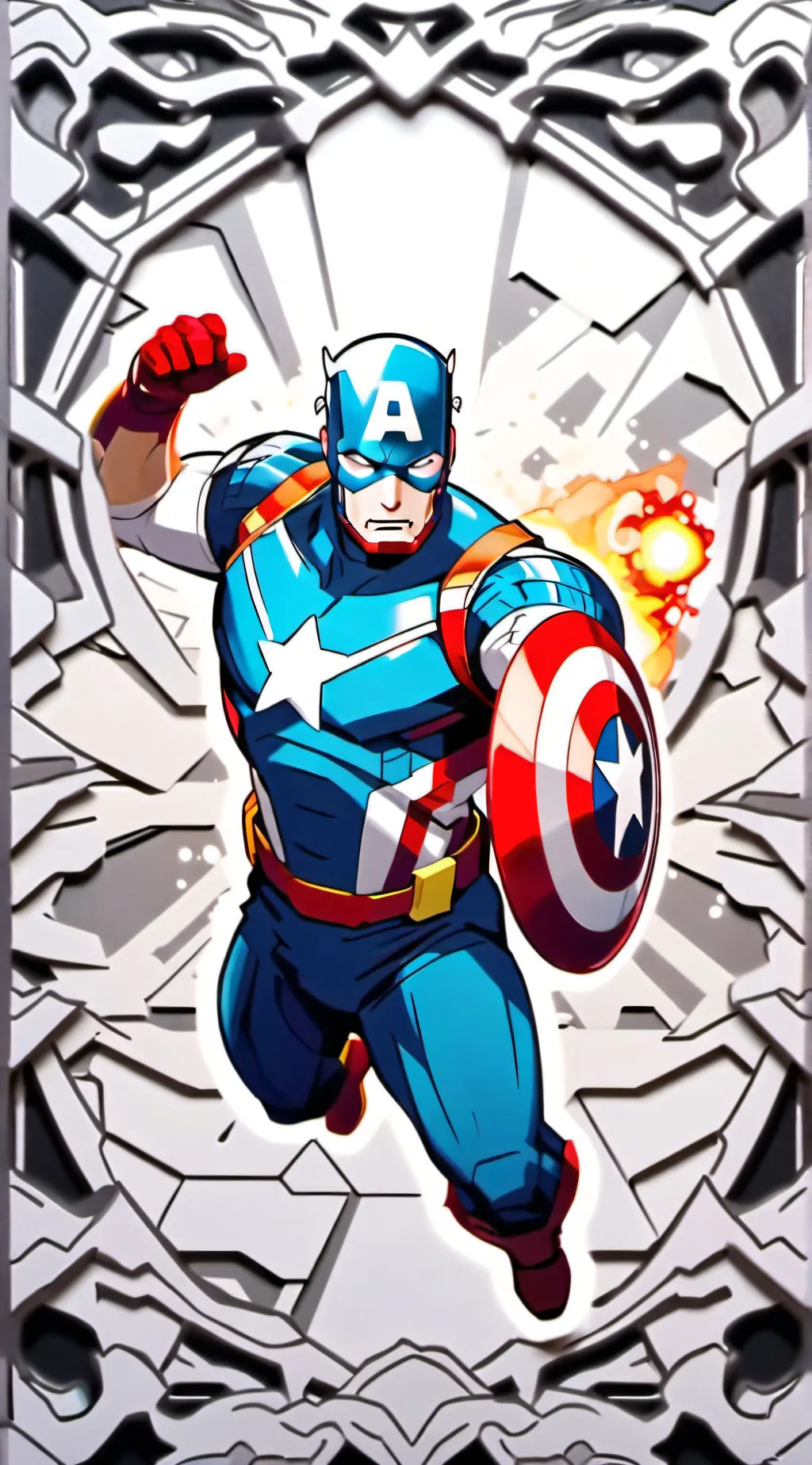 ai character: Avengers  background