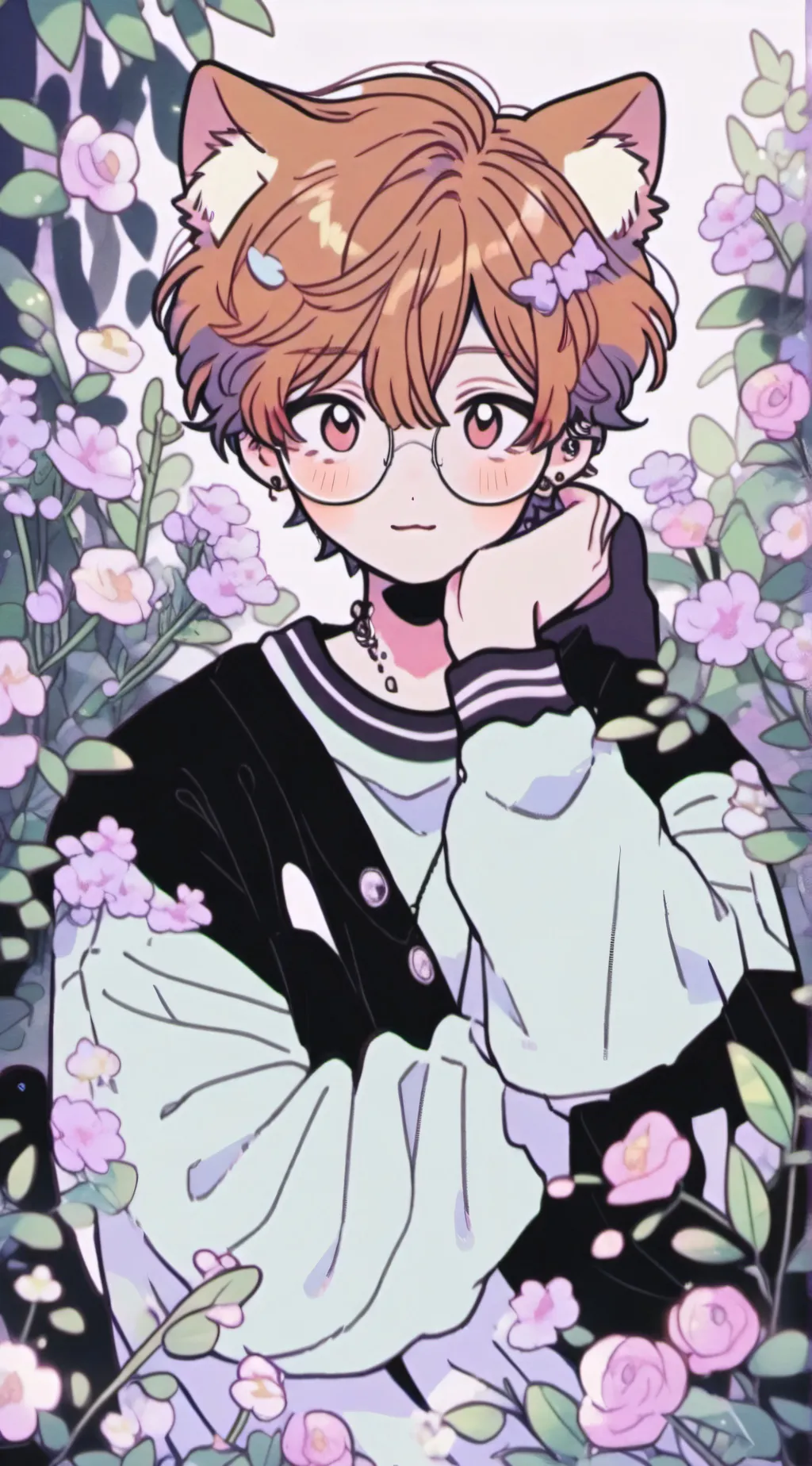 ai character: Kyle b. But a cat background