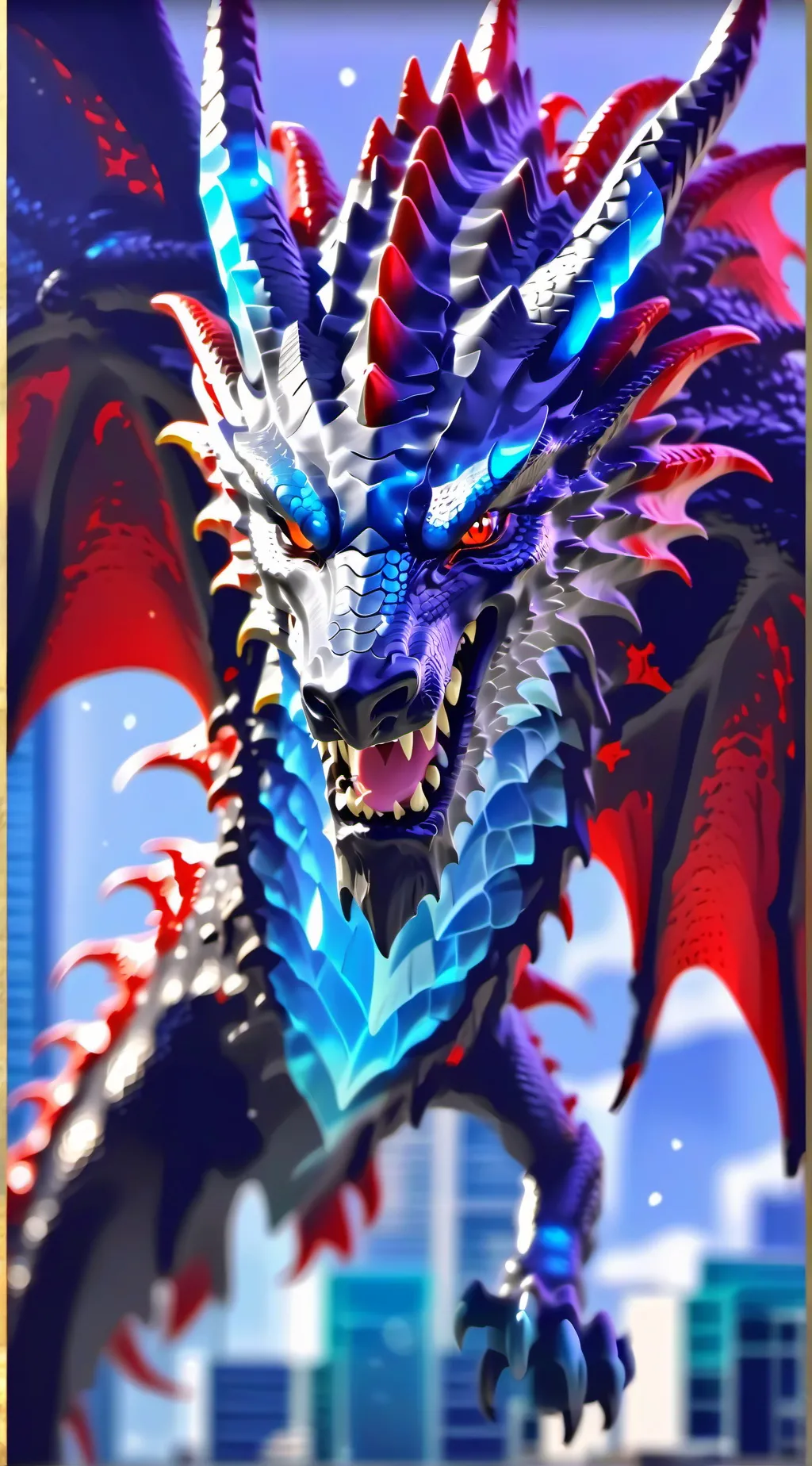 ai character: Wild Dragon background