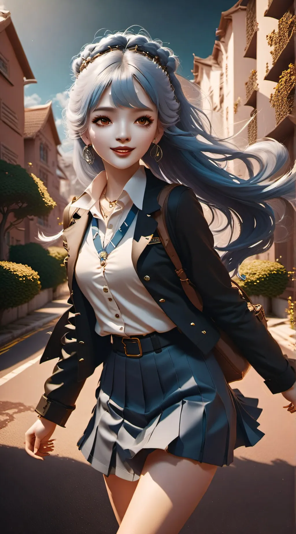 ai character: Ocean background