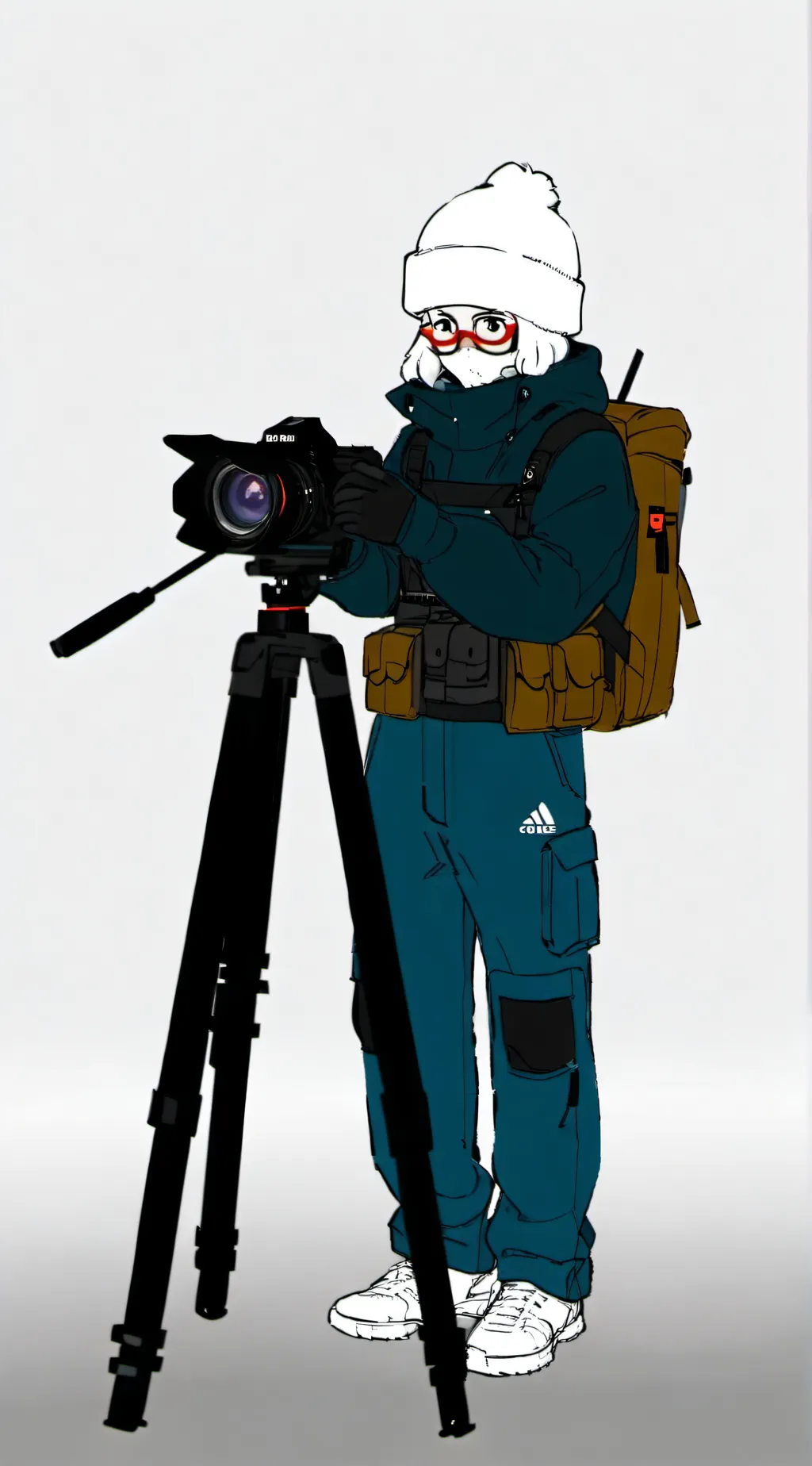 ai character: Sus Titan cameraw background