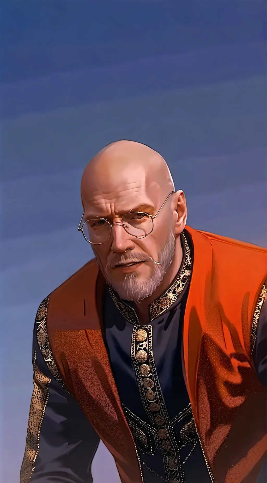 ai character: Walter white background