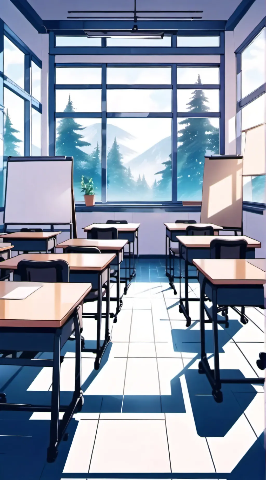 ai character: weird school  background