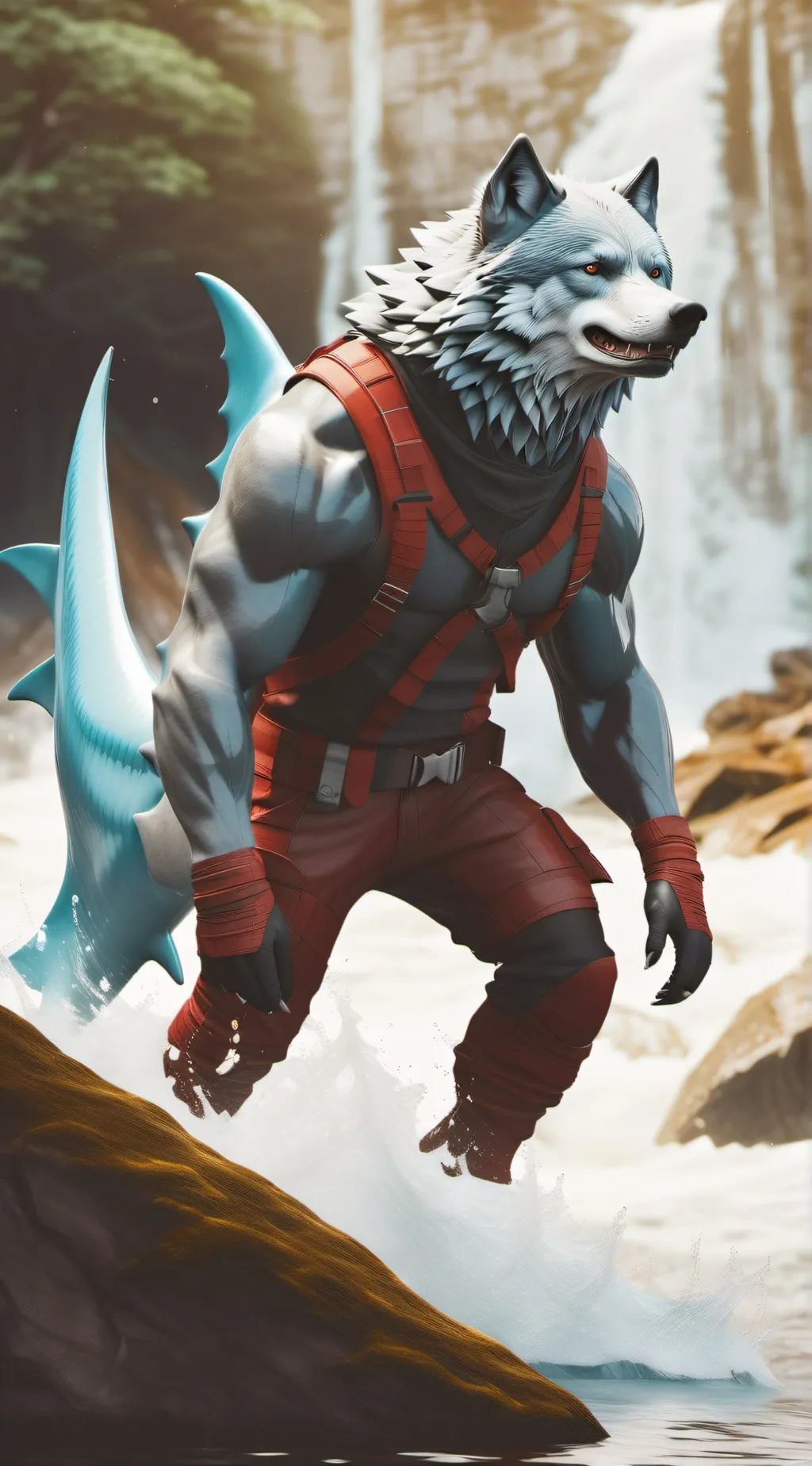 ai character: Aurora background