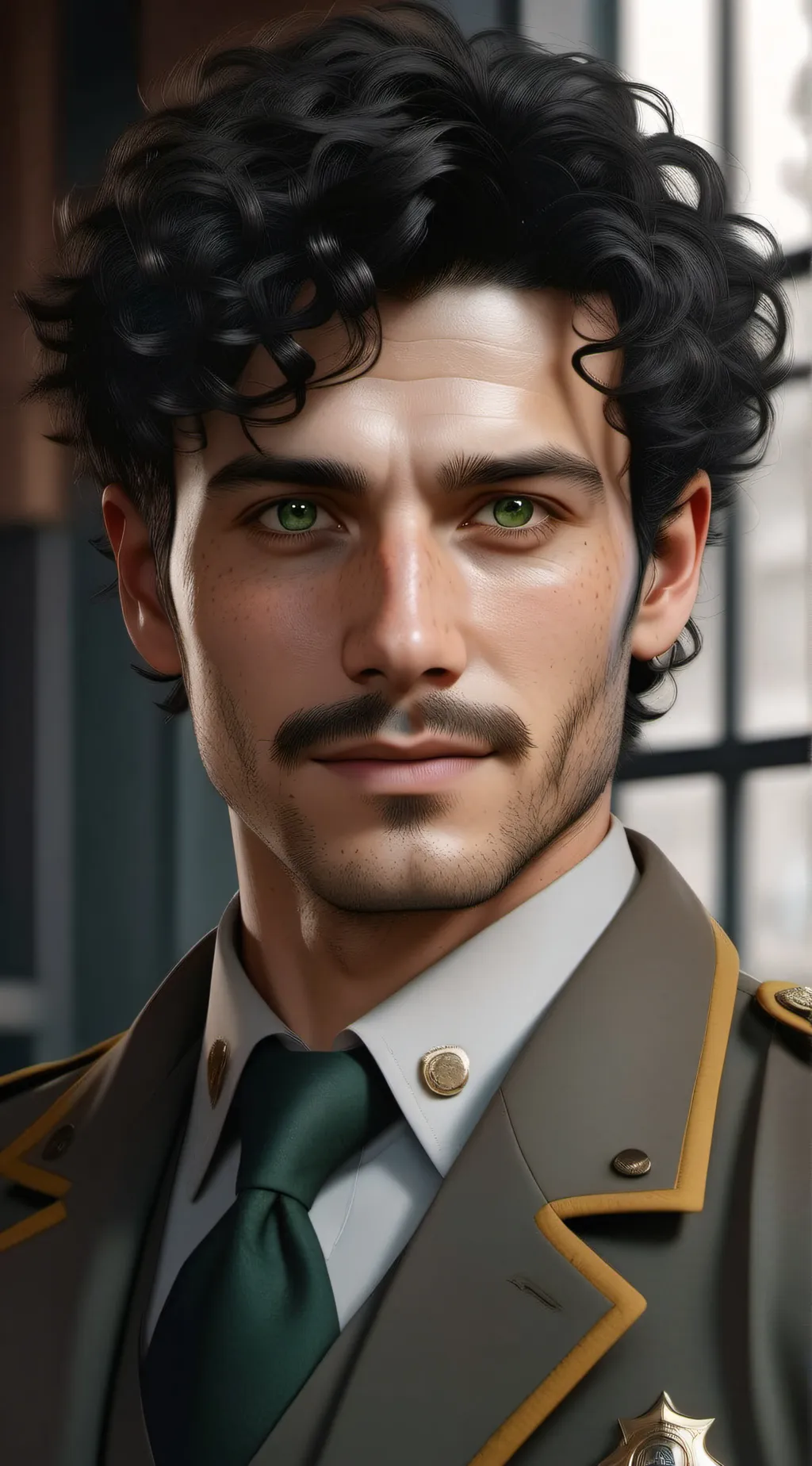 ai character: Jamie White background