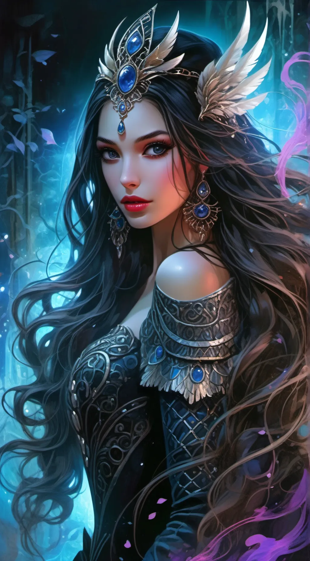 ai character: Valeria Ravenshade background