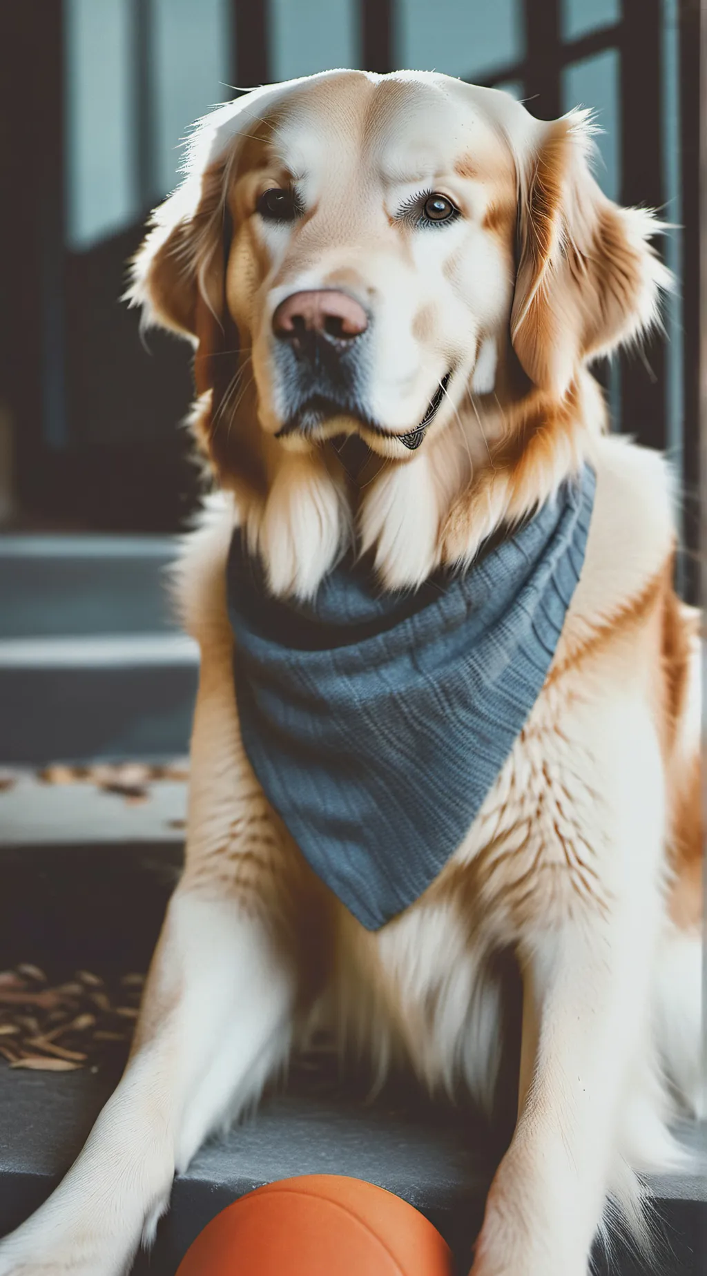 ai character: Gelen retriever  background