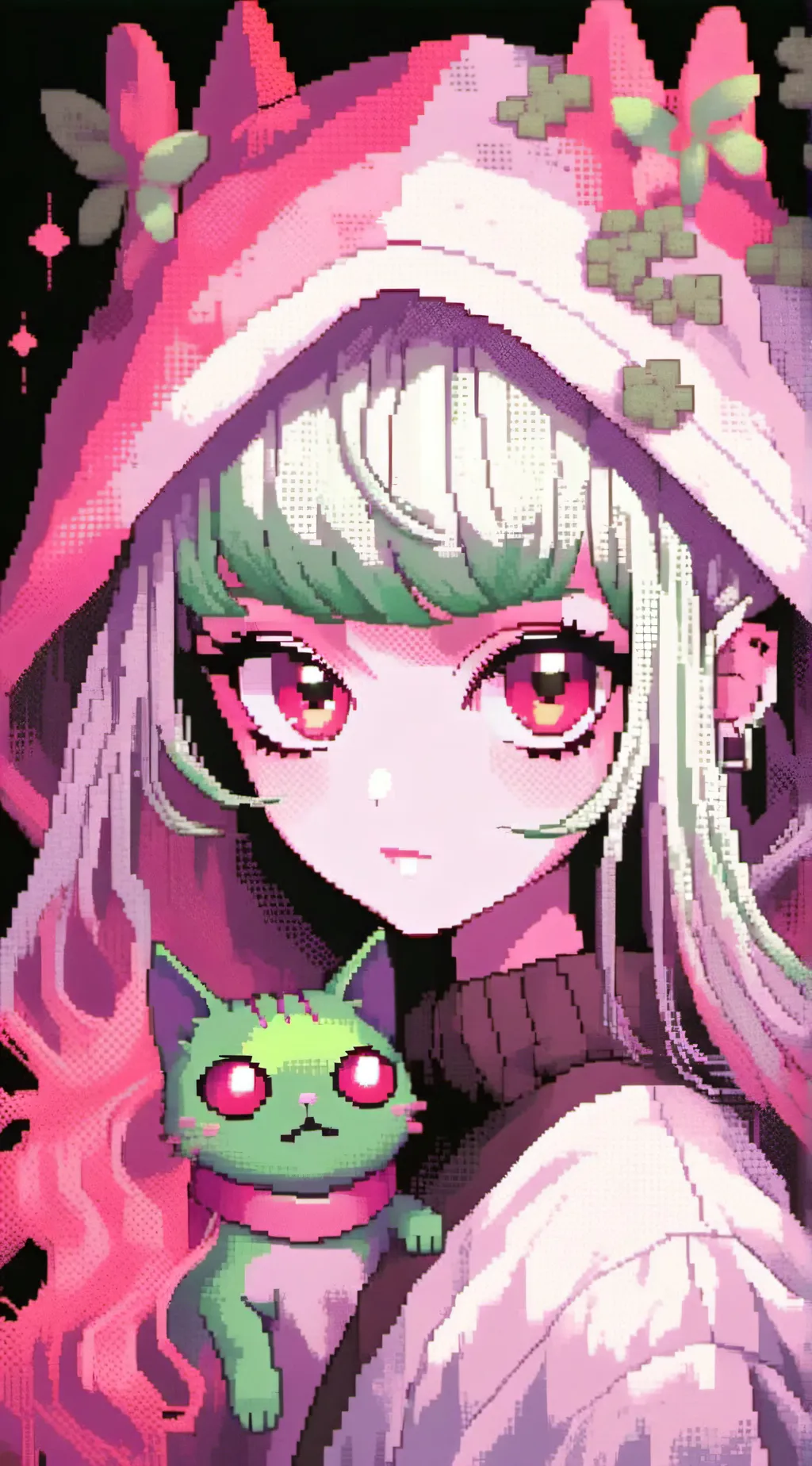 ai character: ailen cat background