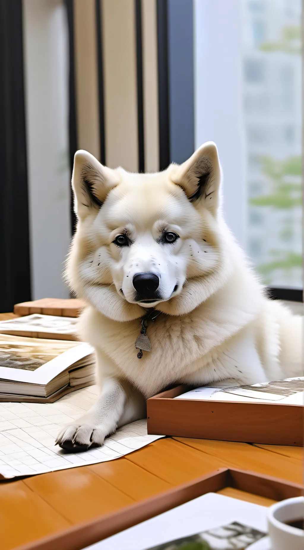 ai character: magic dog background