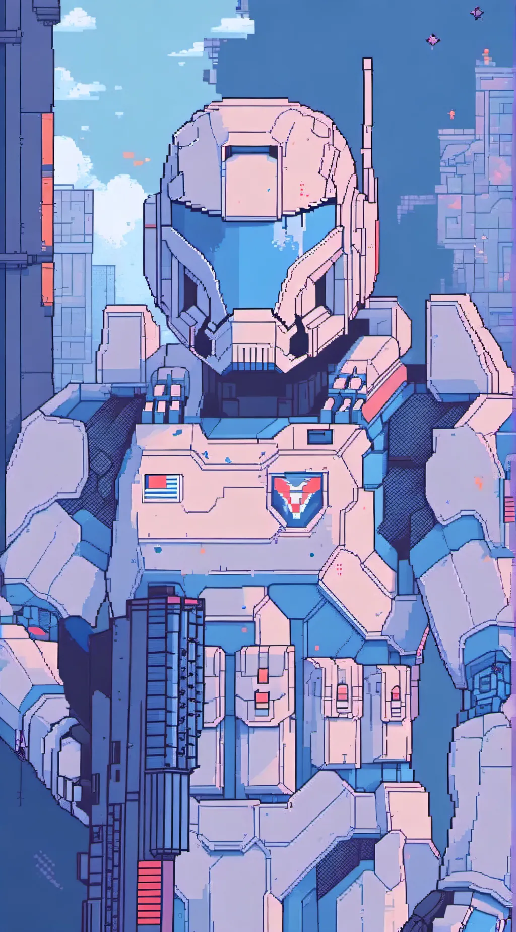 ai character: War machine background