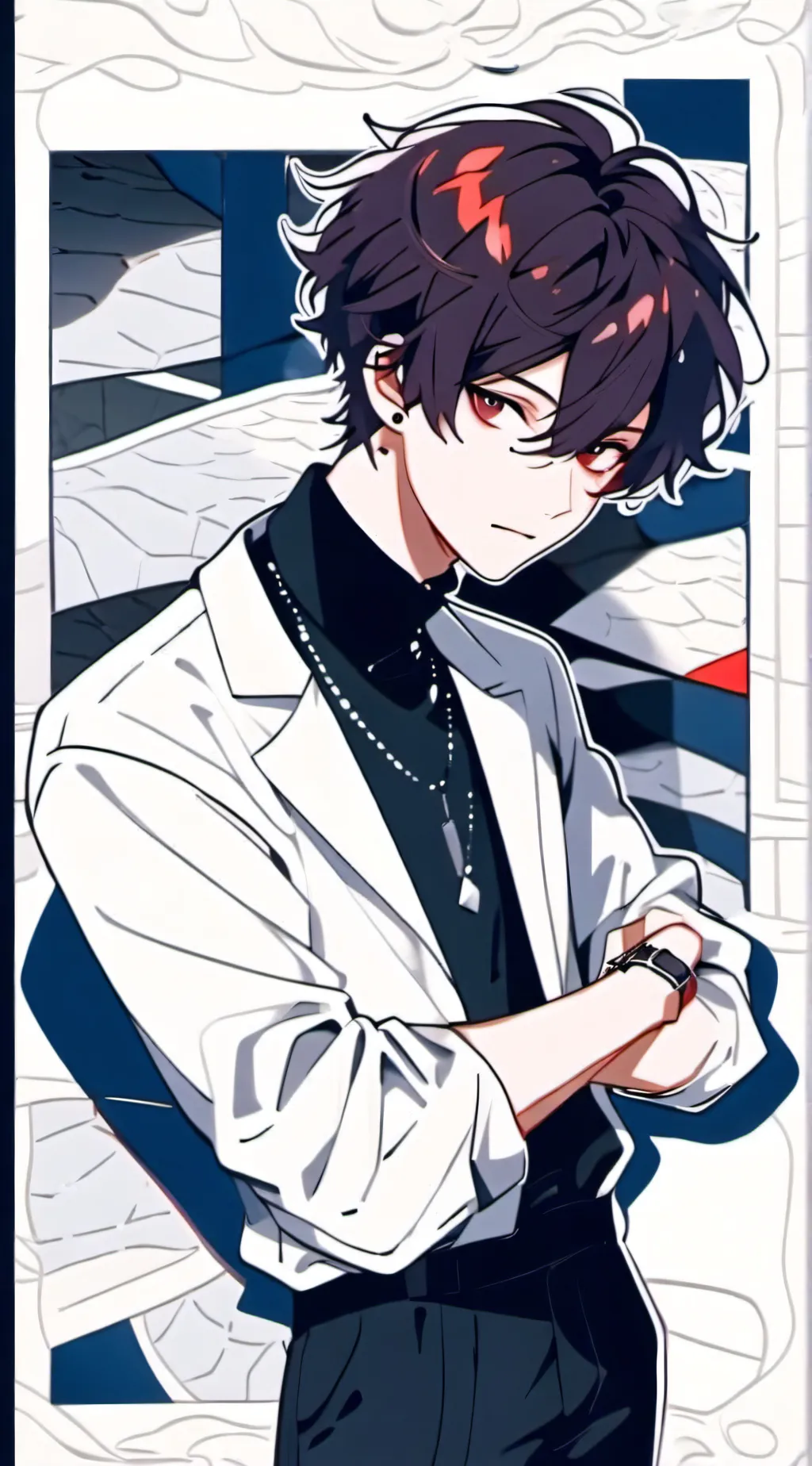 ai character: ash background