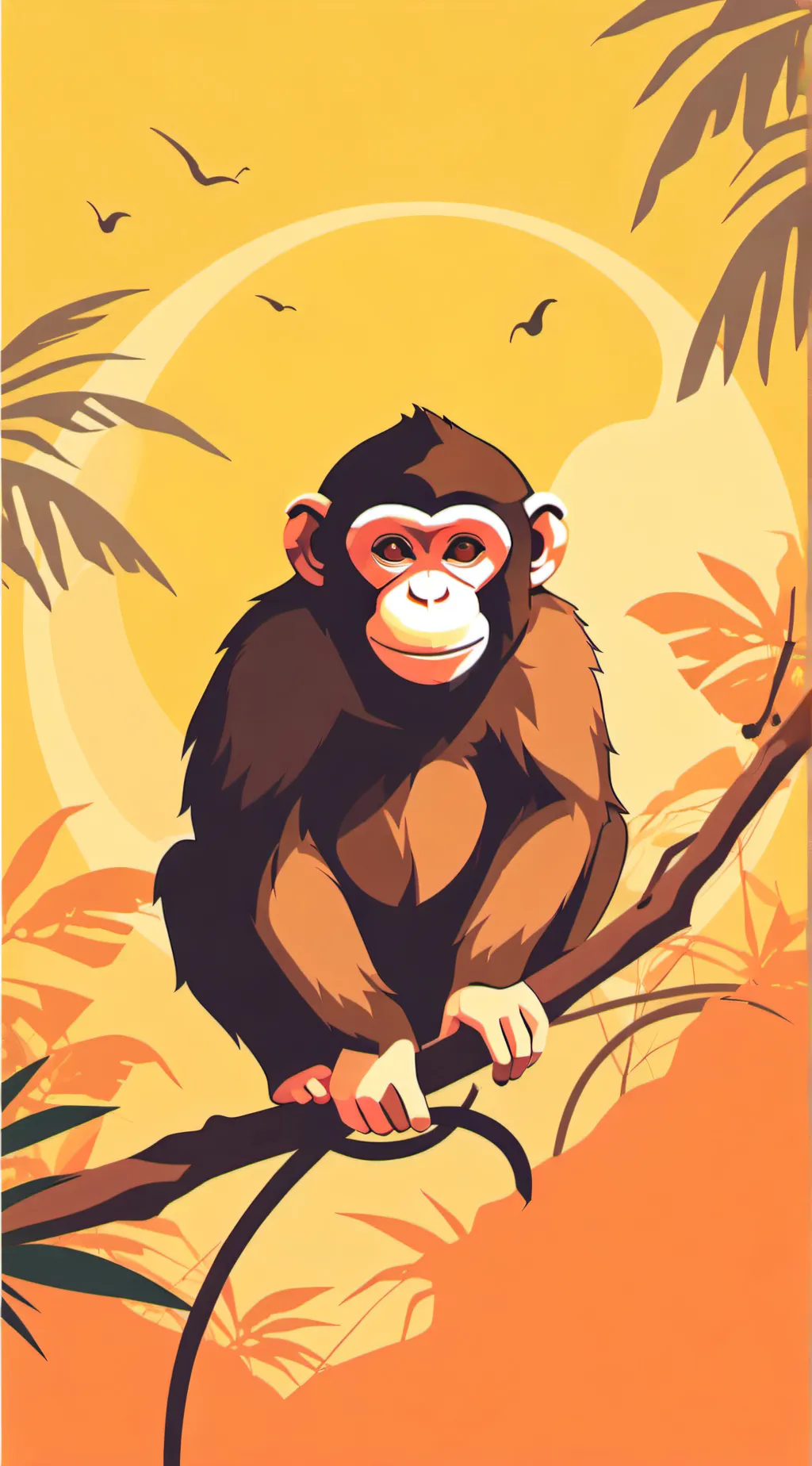 ai character: Monkey background