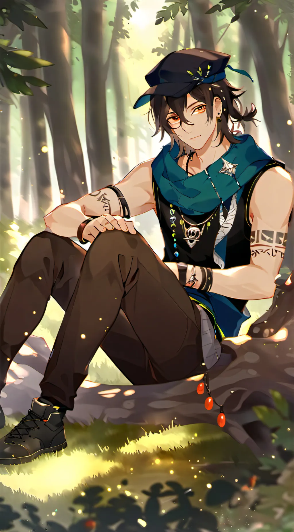 ai character: Axel  background