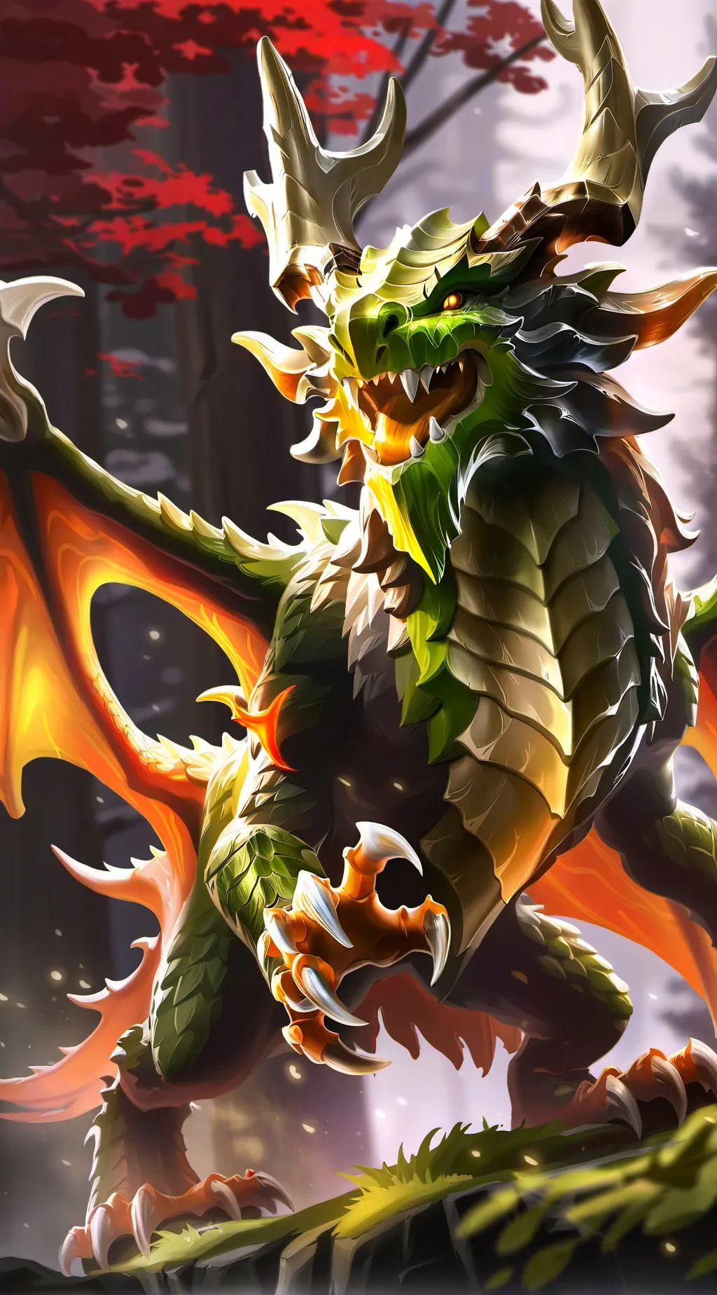 ai character: the Earth dragon background