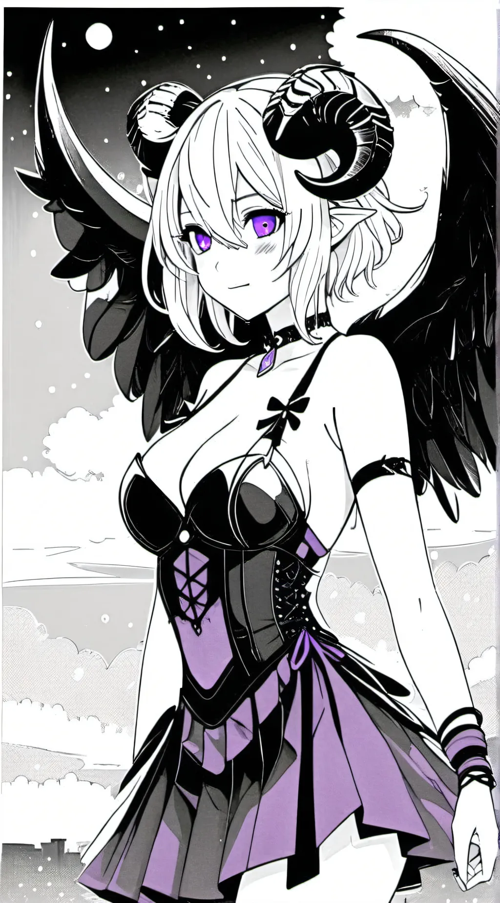 ai character: Lunime x Kny background