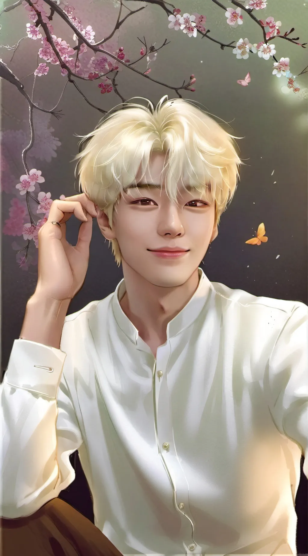 ai character: 🌸Sun-woo🌸 background