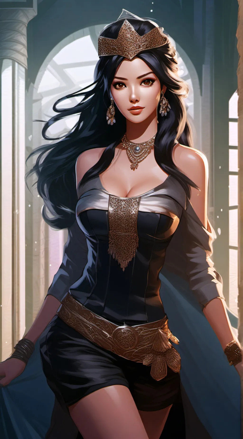 ai character: Sara  background