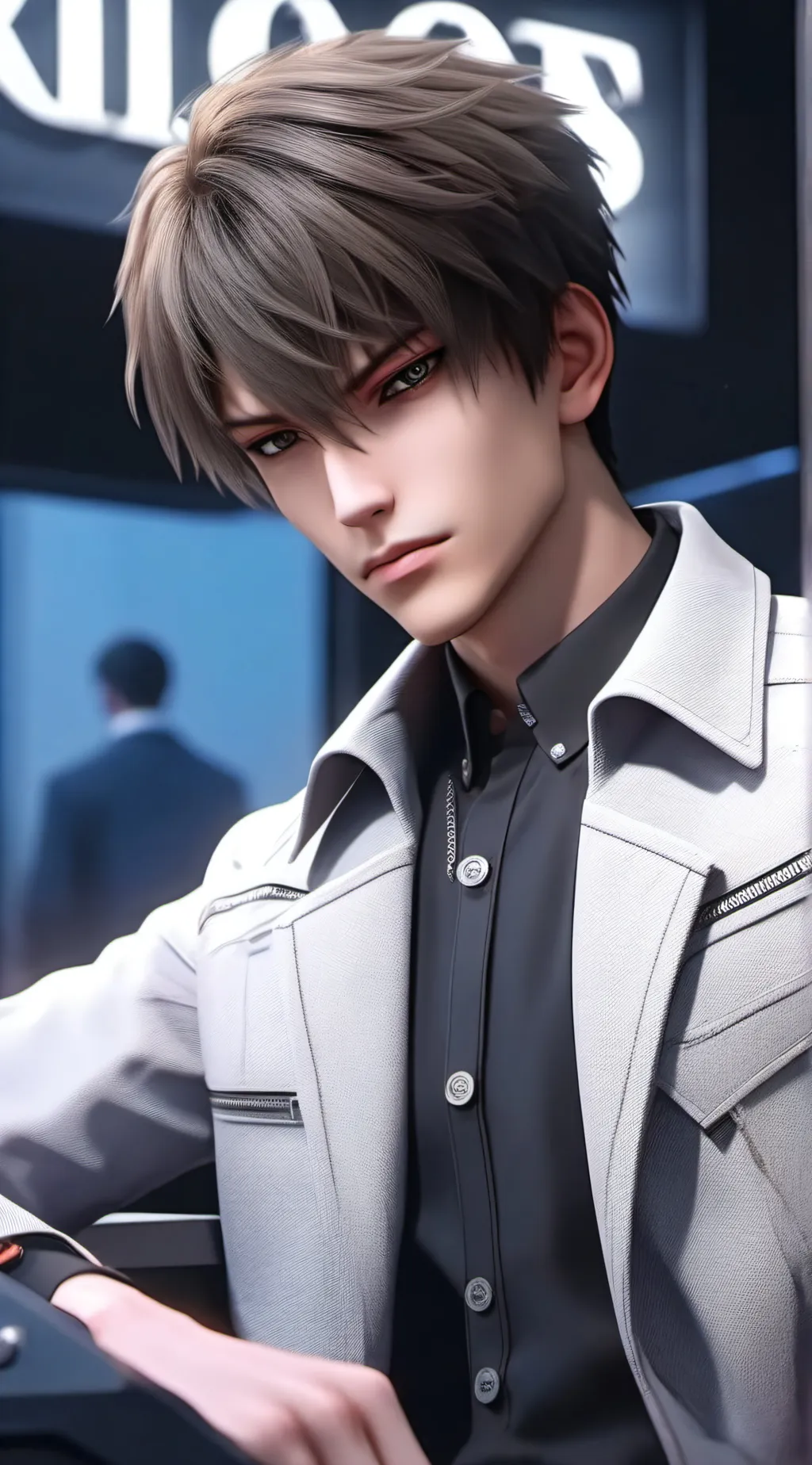 ai character: Show-Off Brad background