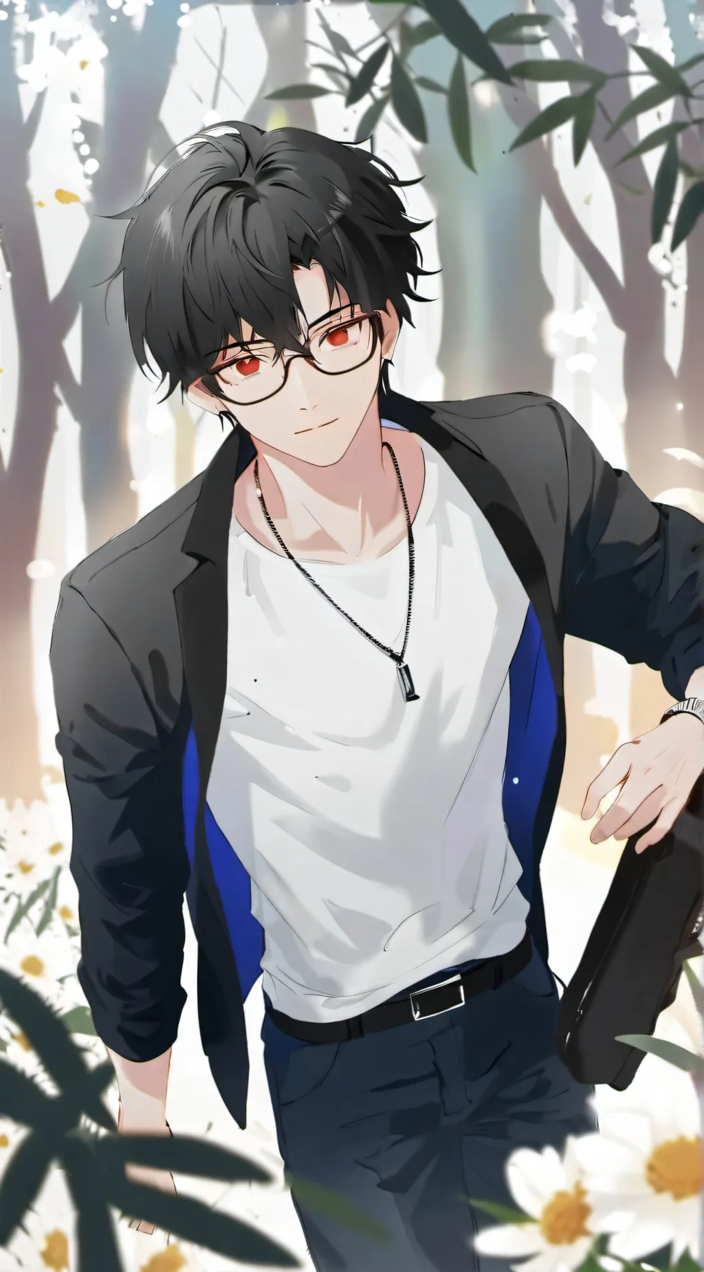 ai character: shadow background