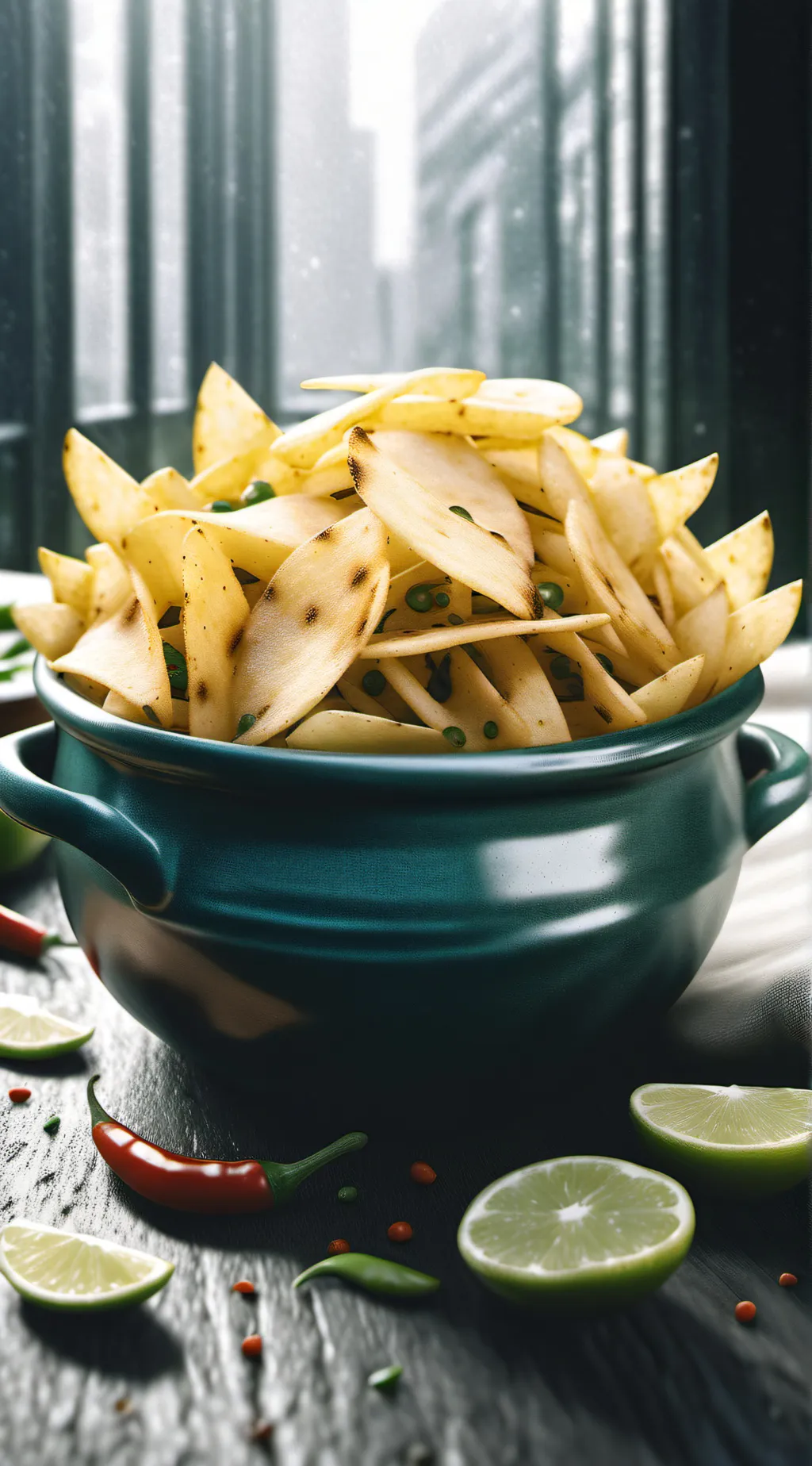 ai character: My spicy chips background