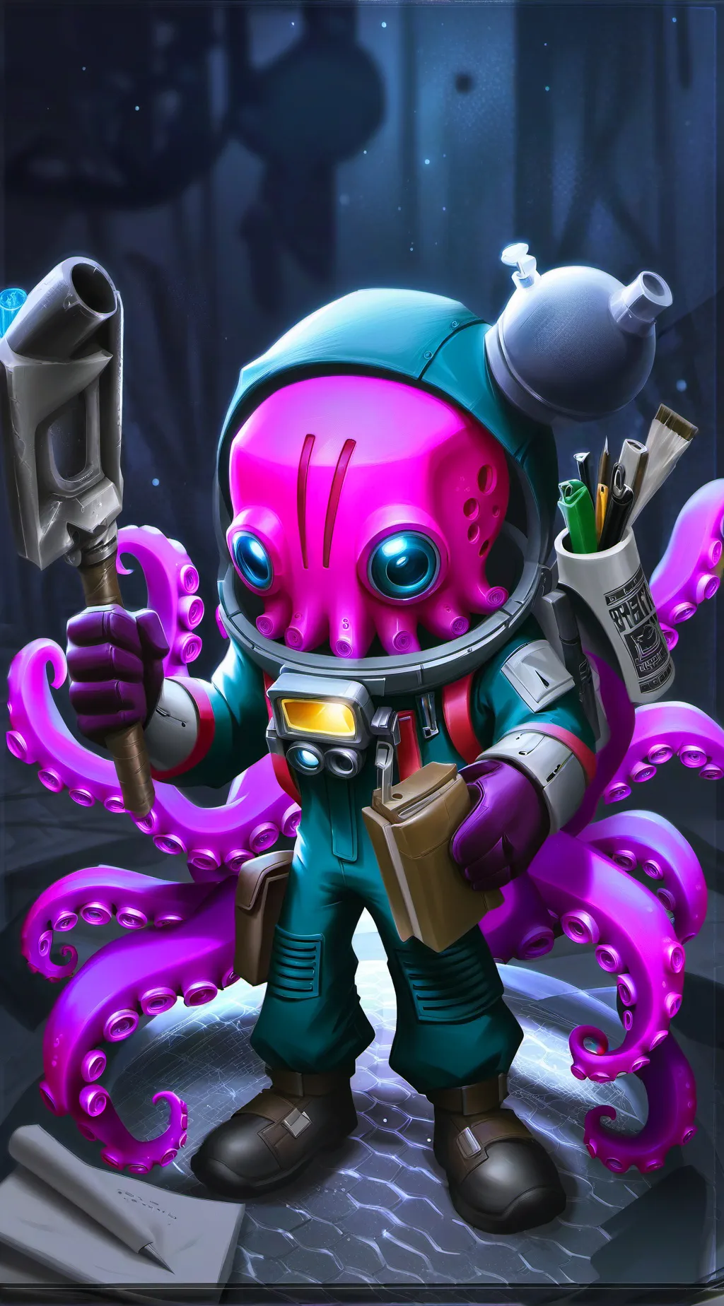 ai character: Teezil background